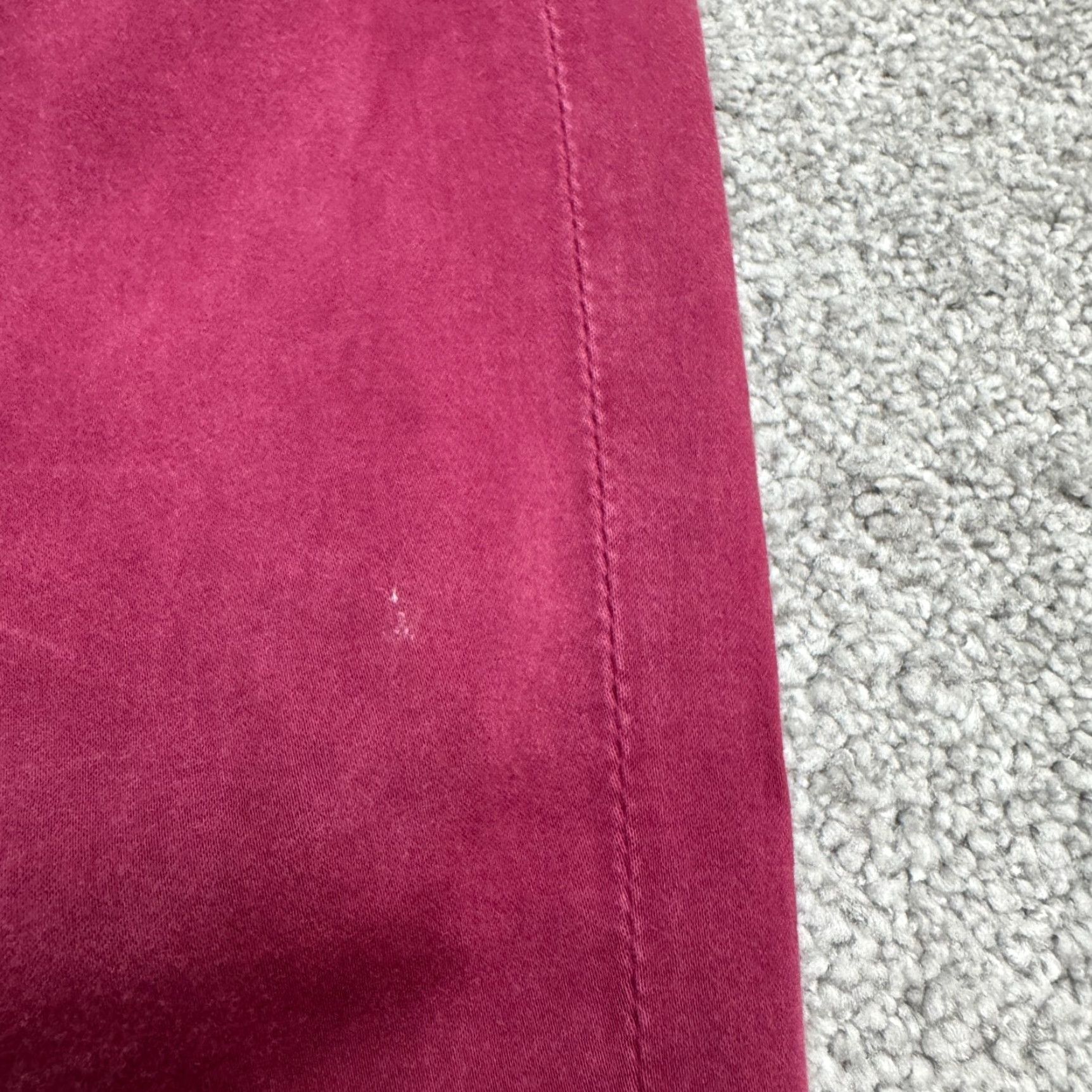 Denime AG Adriano Goldschmied The Prima Cigarette Leg Jeans Womens 26R Burgundy Denim Cigarette Leg Regular Stretch Pocket 5-Pocket Size 26" / US 2 / IT 38 - 6 Thumbnail