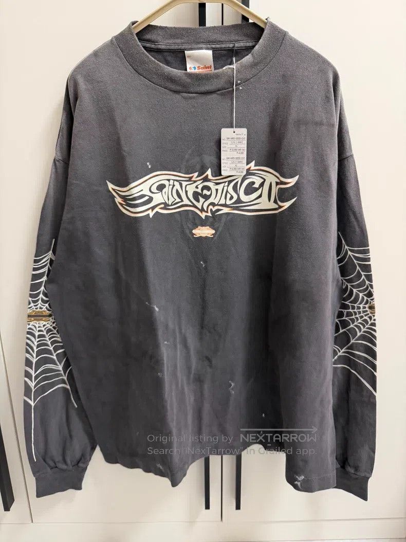Saint Michael Saint Michael Spider web print long sleeve Size US XL / EU 56 / 4 - 1 Thumbnail