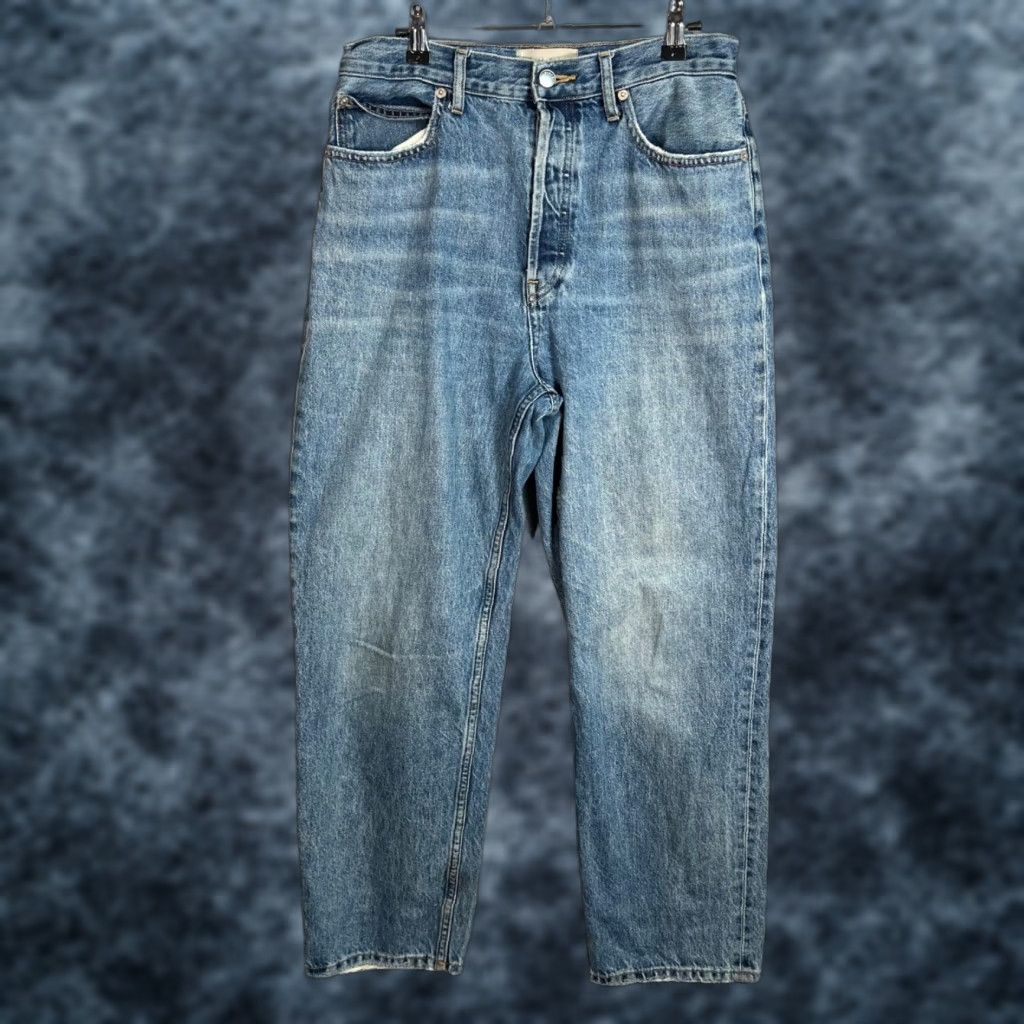Everlane Everlane Jeans Mens 29 Blue Organic Cotton High-Waisted Straight-Leg Denim Shirt? Size US 29 - 1 Thumbnail