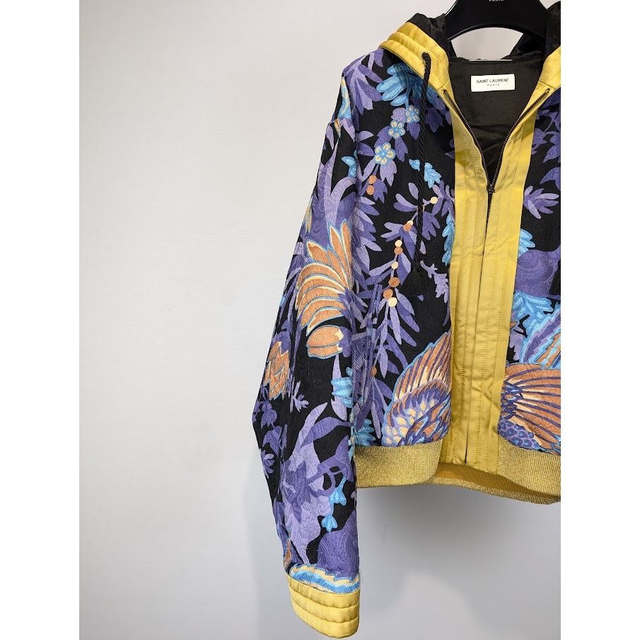 Saint Laurent Paris o1rshd1 Teddy Kimono Phoenix Jacket in Multicolor Size US M / EU 48-50 / 2 - 5 Thumbnail