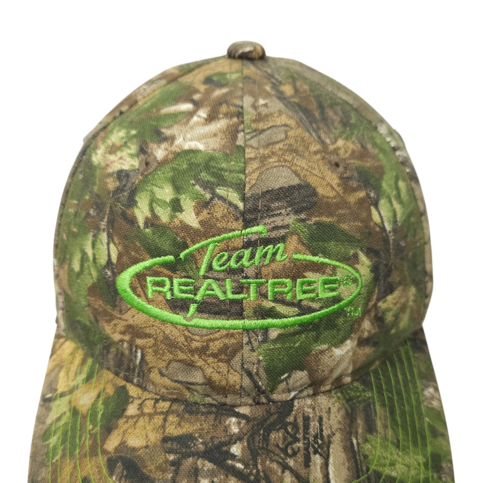 Realtree Team Realtree Camo Hat Strapback Cap Green Embroidered Logo Size ONE SIZE - 13 Thumbnail