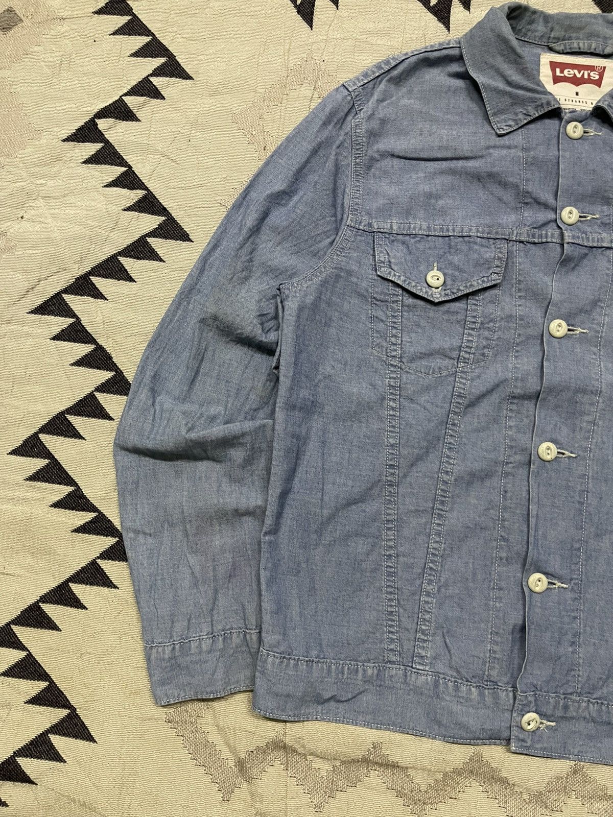 Levi's 2000s LEVIS SOFT DENIM LIGHT JACKET Size US M / EU 48-50 / 2 - 3 Thumbnail