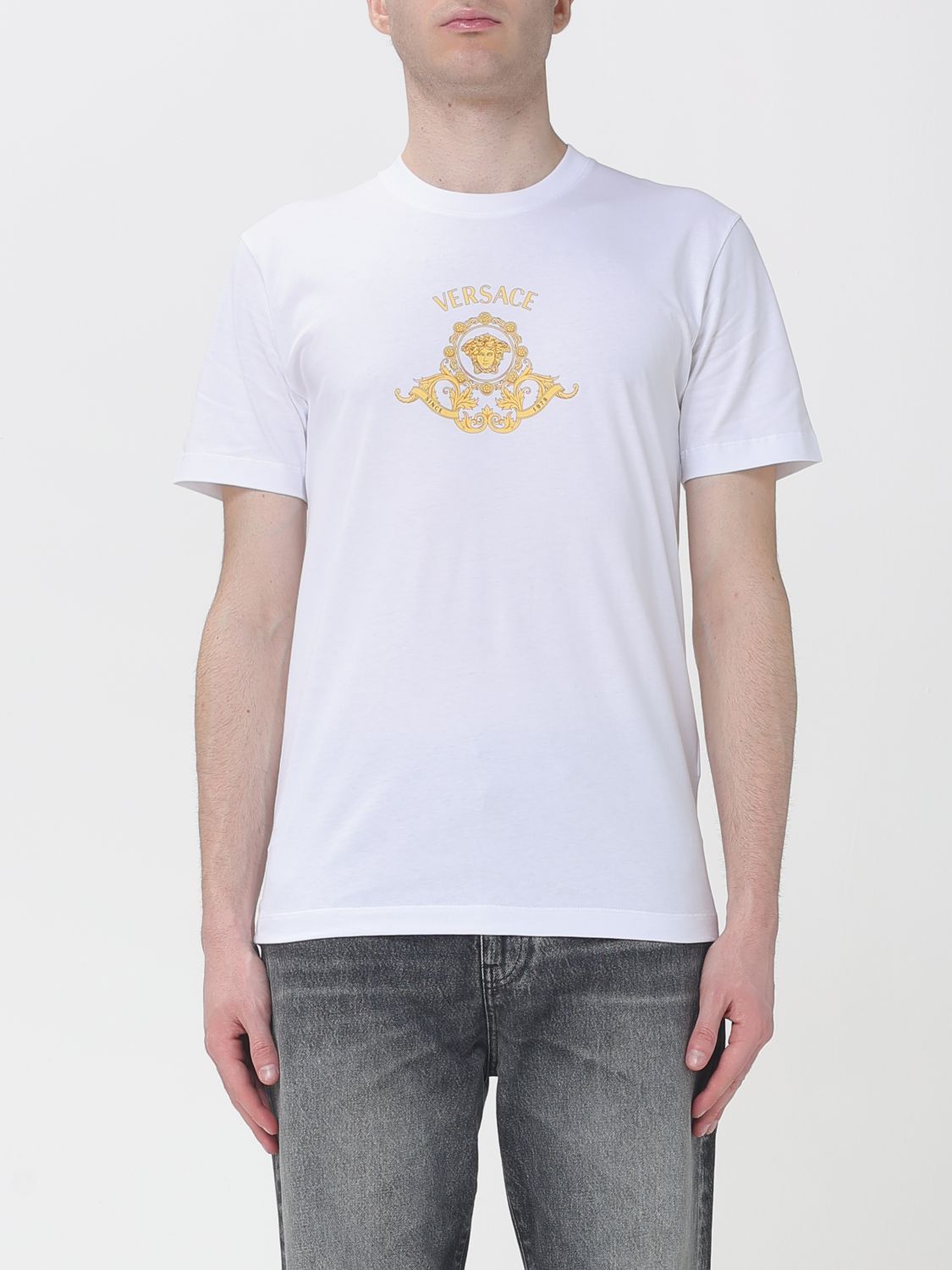 Versace Versace T-Shirt Men White Size US XL / EU 56 / 4 - 1 Thumbnail