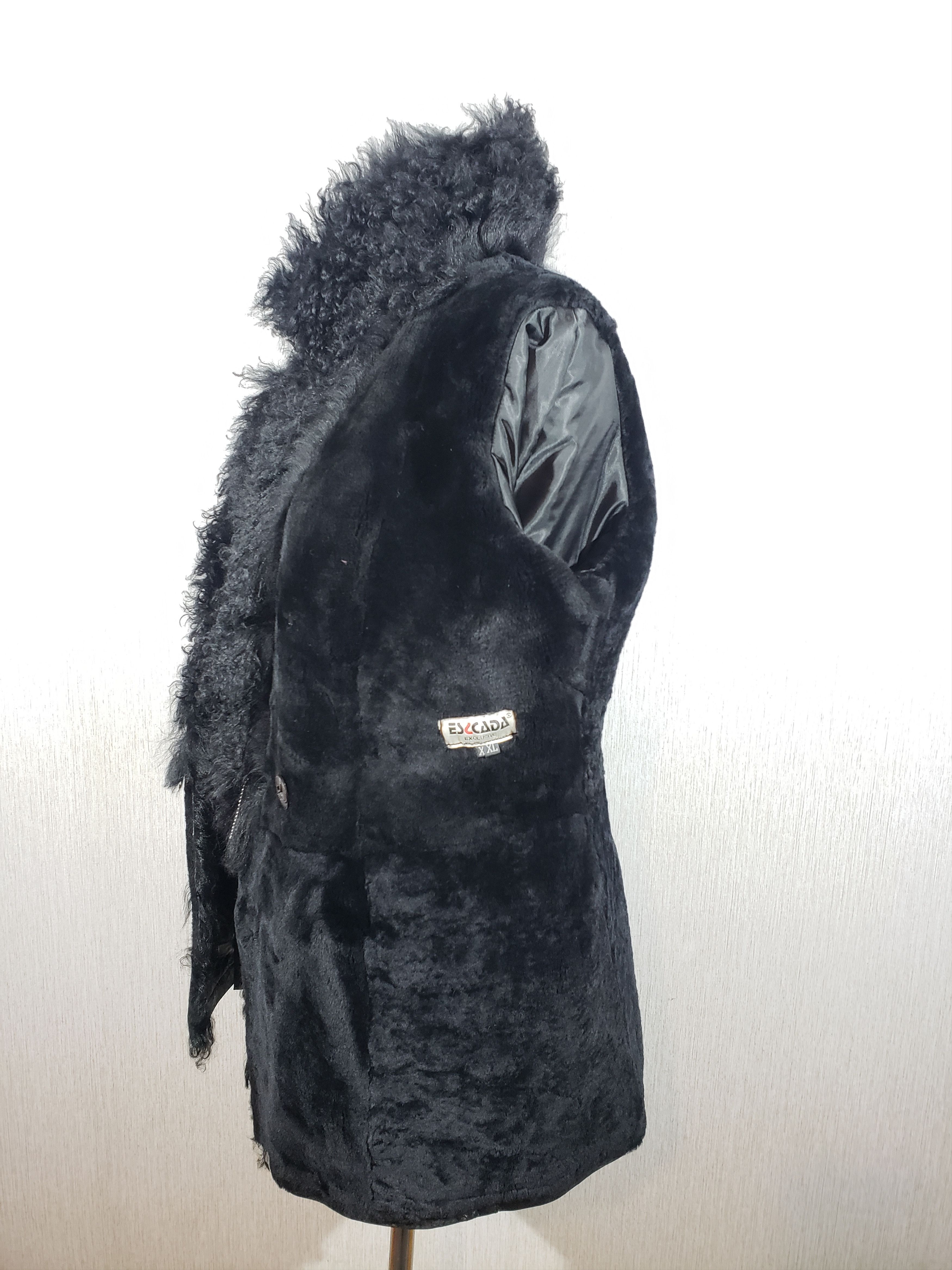Other Wonderful women's sheepskin coat with genuine fur. Size L / US 10 / IT 46 - 8 Thumbnail