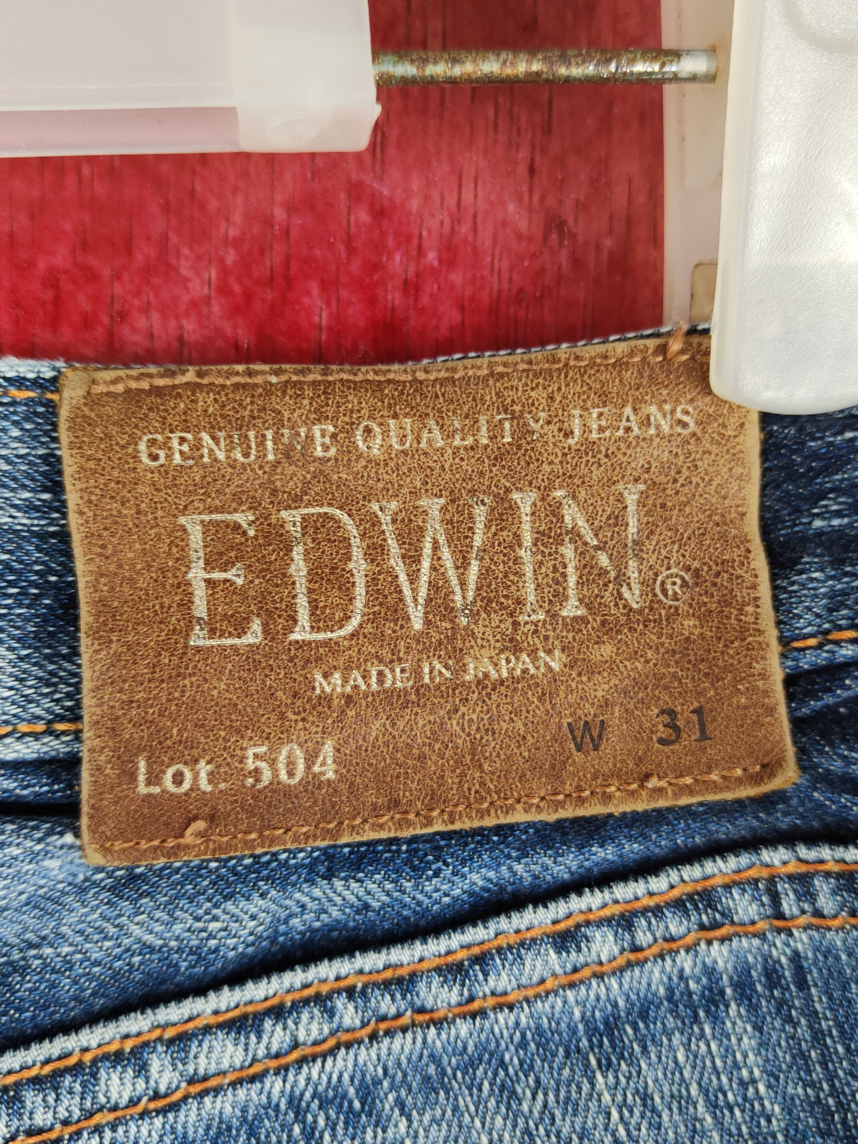Edwin Edwin Dark Blue Distressed Ripped Jeans #S2198 Size US 31 - 10 Thumbnail