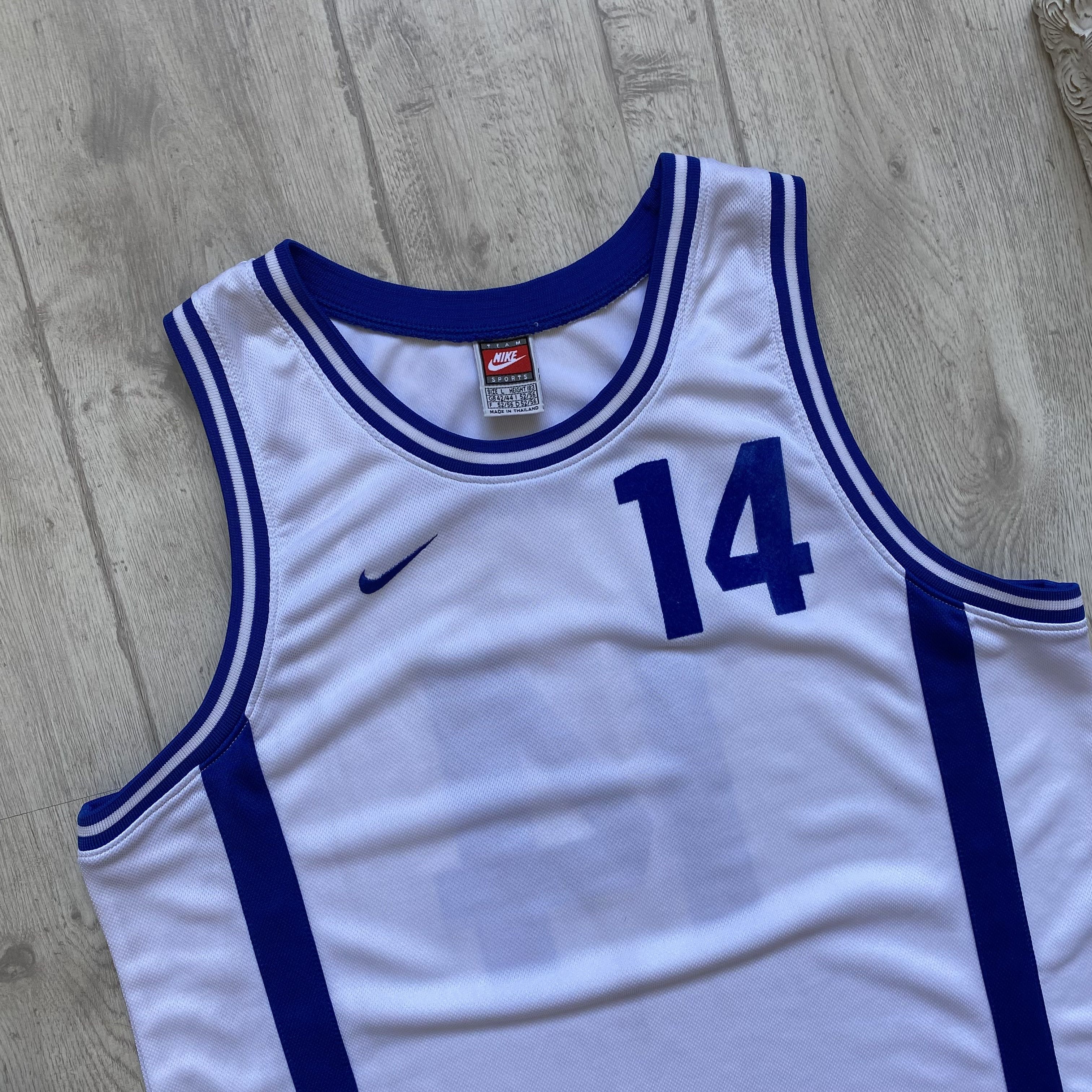 Nike 🏀Vintage 80s Nike basketball jersey sleeveless NBA germany Size US L / EU 52-54 / 3 - 2 Thumbnail