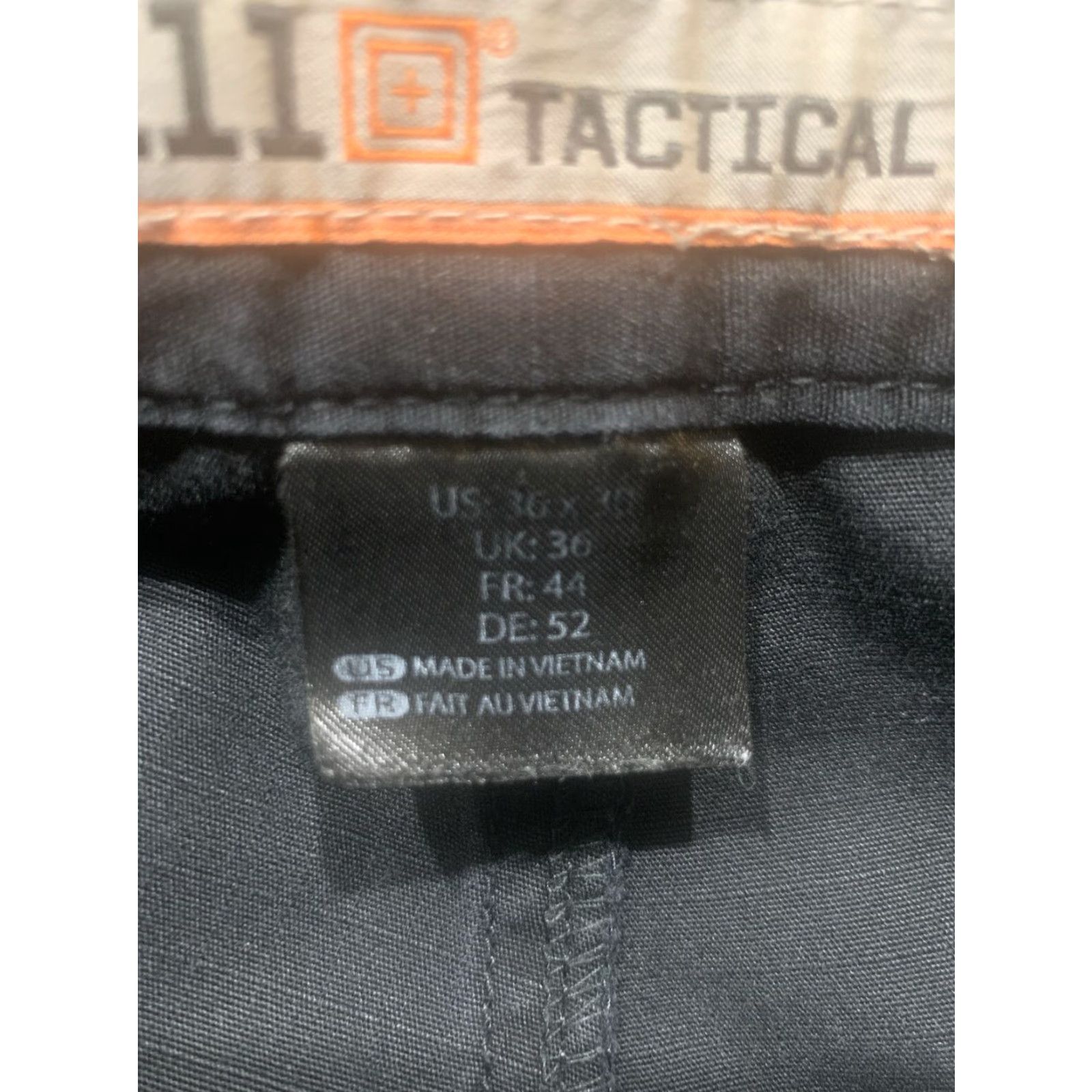 Vintage 5.11 Tactical Cargo Pants Black Mens Regular 38x30 Size US 36 / EU 52 - 2 Thumbnail