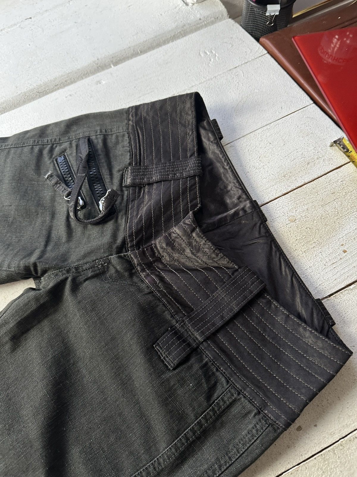 Diesel 🚨 DIESEL AVANT GARDE GOTHIC WOMEN JEANS LOGO IFSIXWASNINE Size 31" - 3 Thumbnail