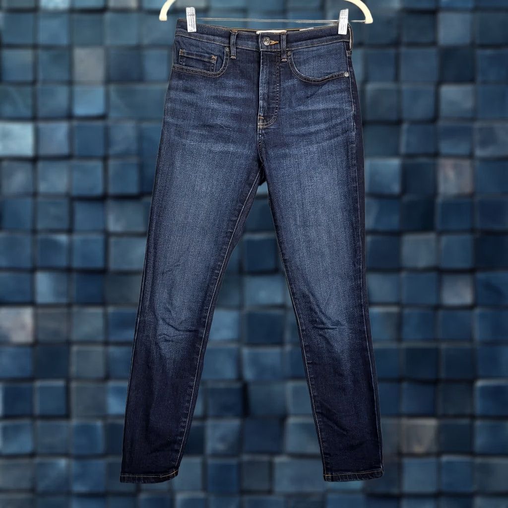 Everlane Everlane Jeans The High Rise Skinny Jean Ankle blue Size 26 Denim Cotton/spandex Regular Dark blue Womens Boys? Size 26" / US 2 / IT 38 - 1 Thumbnail