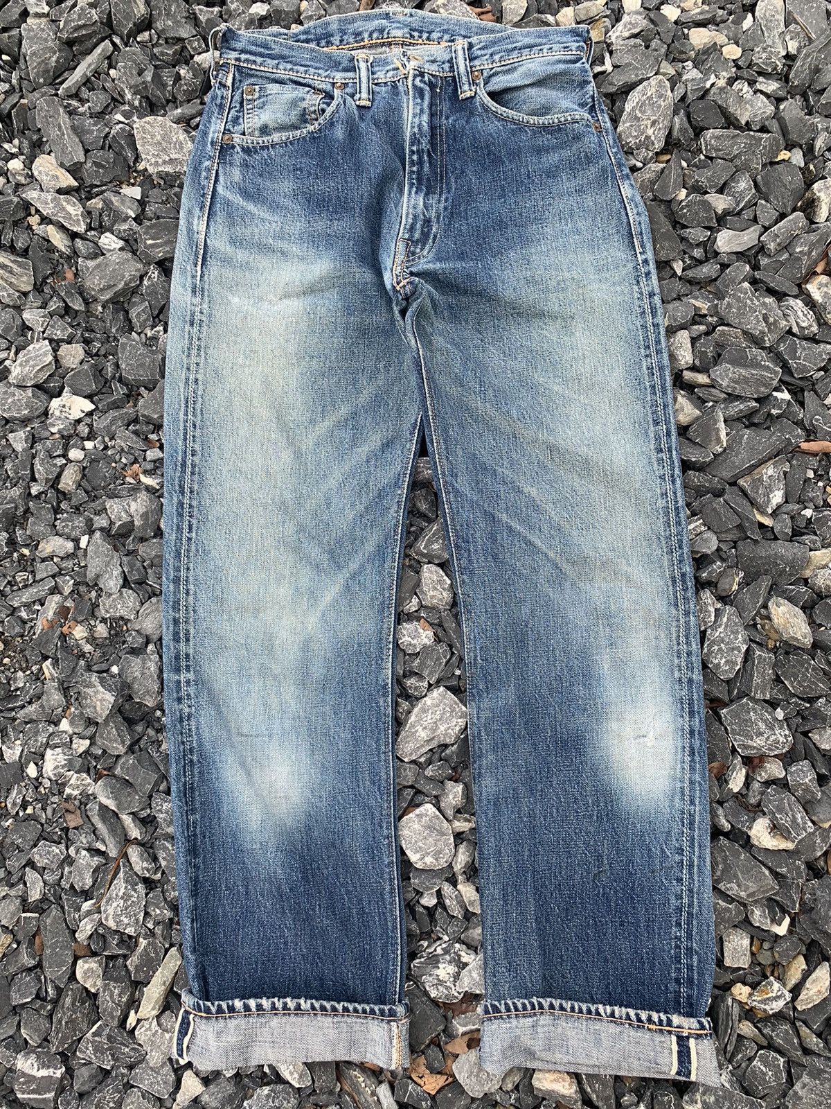 Japanese Brand × Warehouse & Co. VINTAGE WAREHOUSE SELVEDGE JAPANESE DISTRESSED DENIM Size US 29 - 5 Thumbnail
