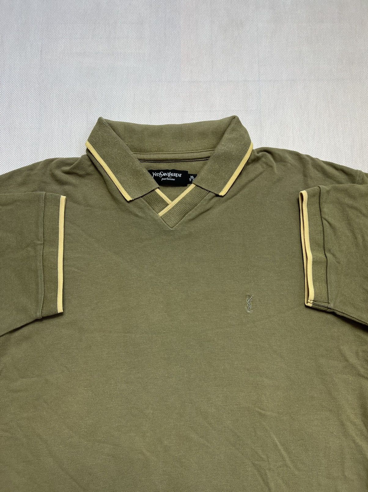 Vintage × Yves Saint Laurent Tshirt Polo Yves Saint Laurent YSL Vintage 90’s Size US XL / EU 56 / 4 - 2 Thumbnail