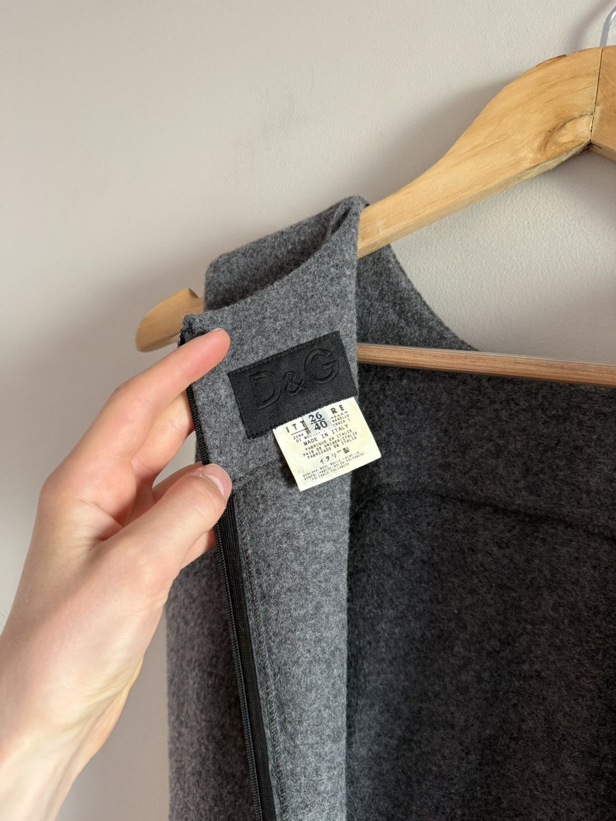 Dolce & Gabbana Vintage Dolce & Gabbana Grey Wool Sheath Dress IT40 Size S / US 4 / IT 40 - 7 Thumbnail