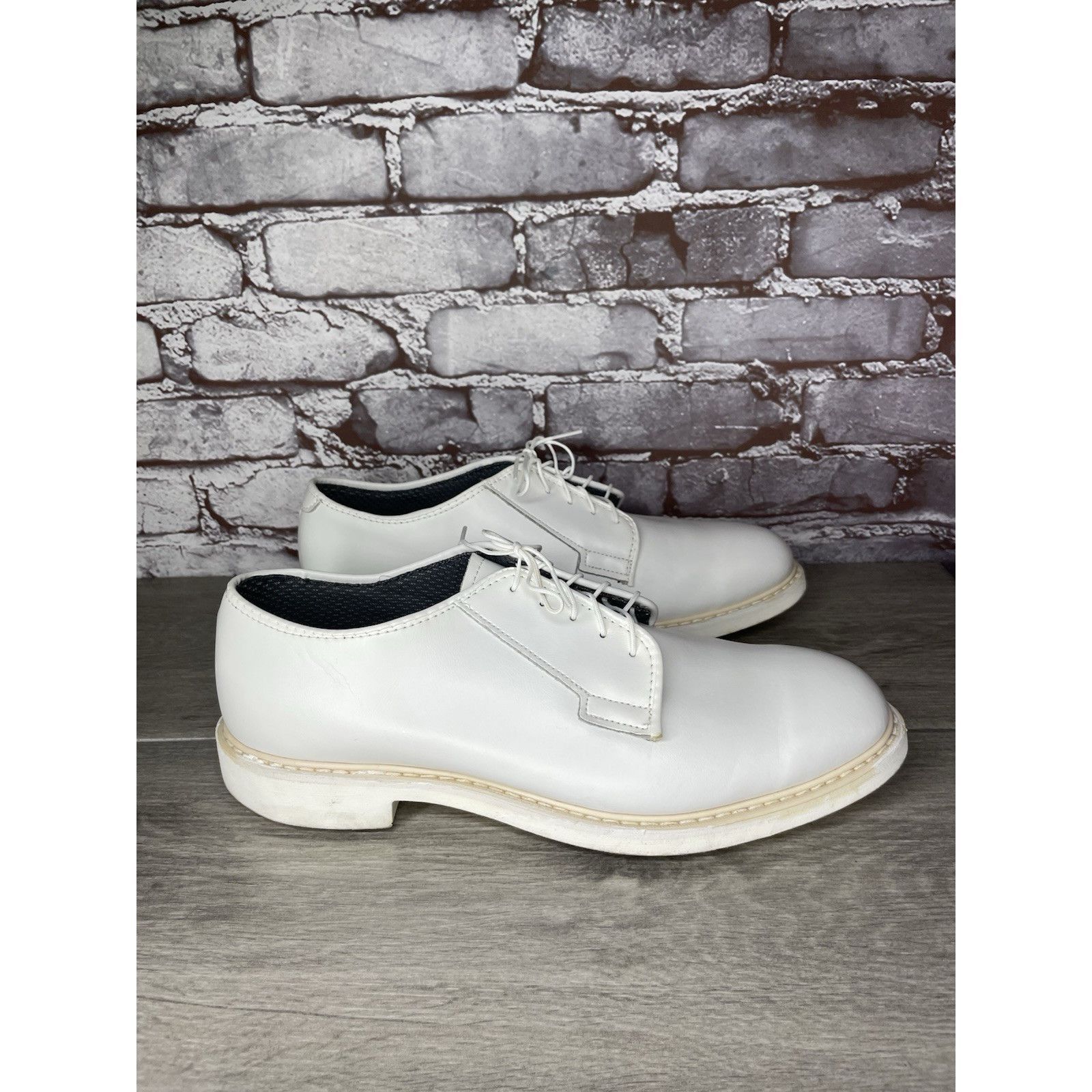 Altama Altama White Leather Oxford Dress Shoes Navy Military 629308 Size US 10 / EU 43 - 14 Thumbnail