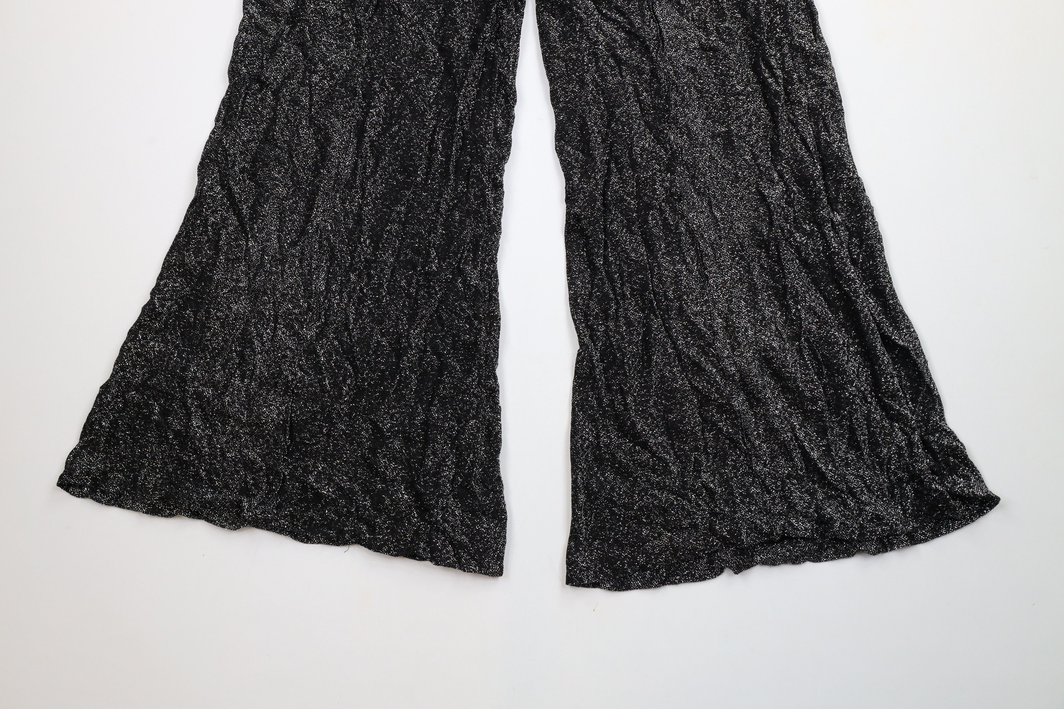 Vintage Vintage60s 70s Boho Chic Sheer Knit Bell Bottoms Pants USA Size 36" / US 14 / IT 50 - 4 Thumbnail