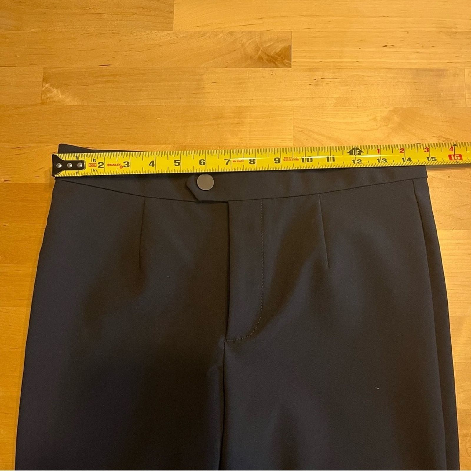 Banana Republic Banana Republic Black Straight Leg Dress Pants Size 6L Size 28" / US 6 / IT 42 - 6 Thumbnail