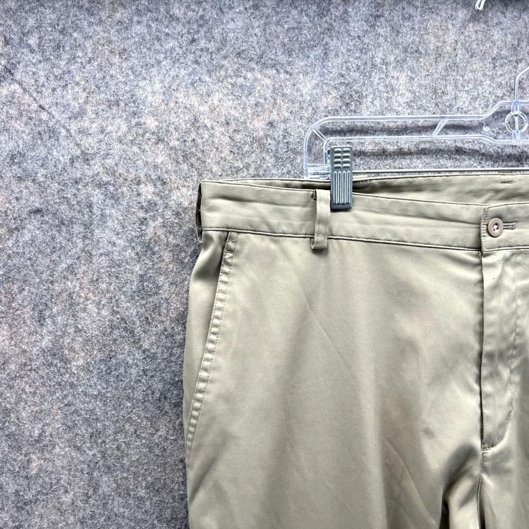 Nike Nike Pants Men 36x34 Khaki Chino Flat Front Athletic Golf Vintage No Size US 36 / EU 52 - 3 Thumbnail