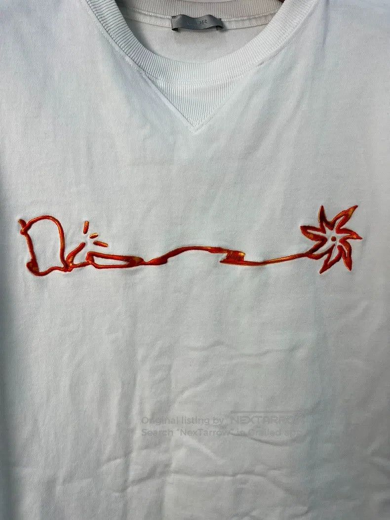 Dior Dior White embroidered short-sleeved T-shirt Size US XS / EU 42 / 0 - 3 Thumbnail