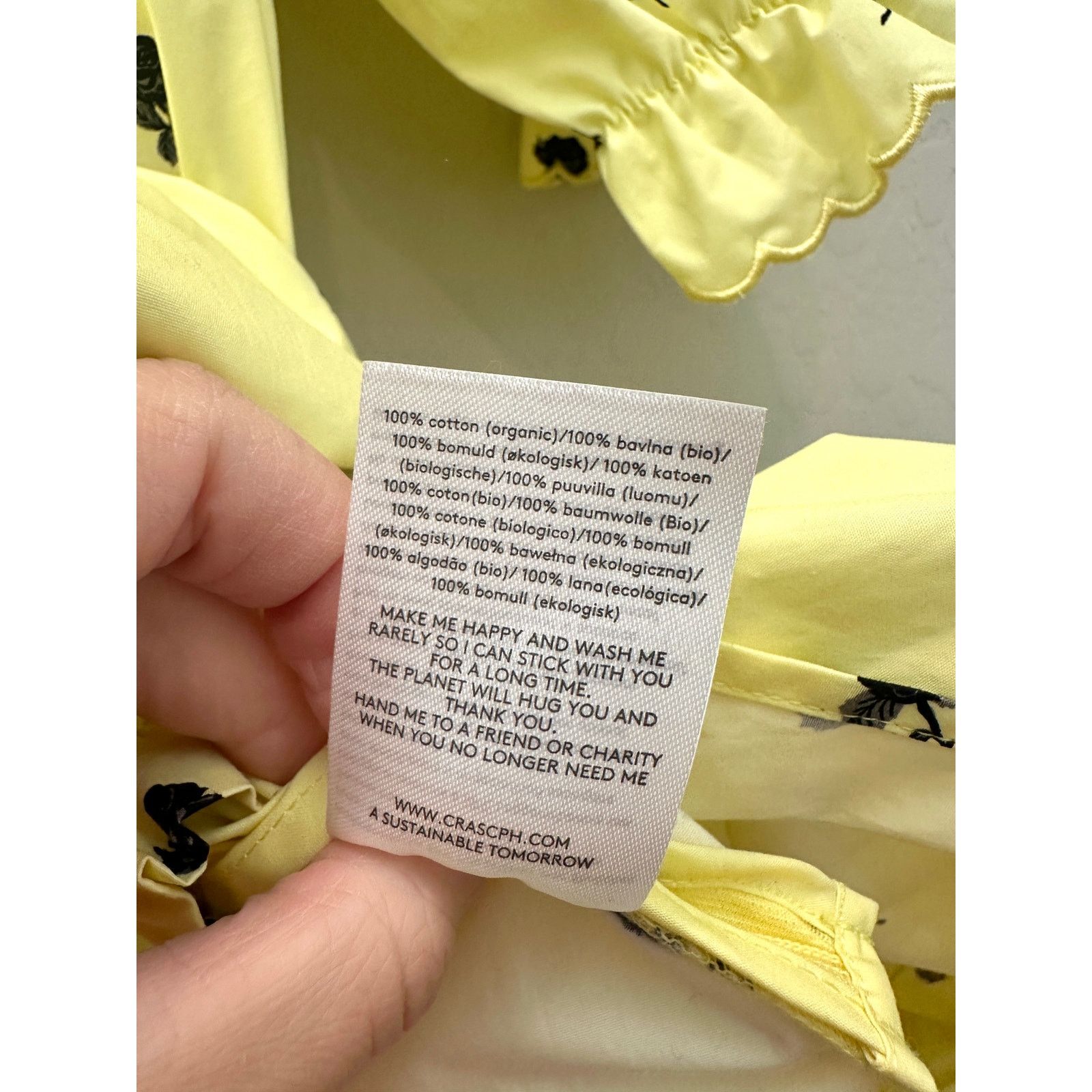 Free People FREE PEOPLE Tuva Yellow Floral Puff Sleeve Midi Dress Size M / US 6-8 / IT 42-44 - 10 Thumbnail