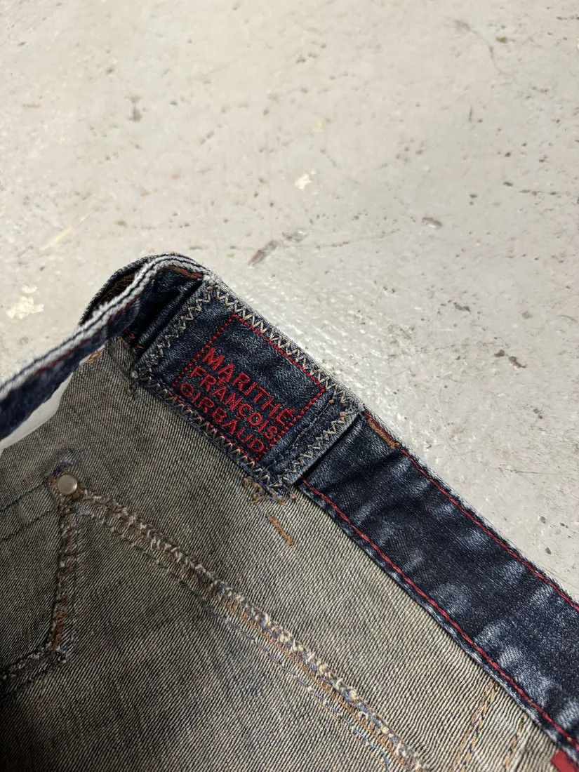 Designer × Marithe + Francois Girbaud × Vintage 2000s Marithé + François Girbaud Blue Faded Denim Jeans Size US 32 / EU 48 - 4 Thumbnail