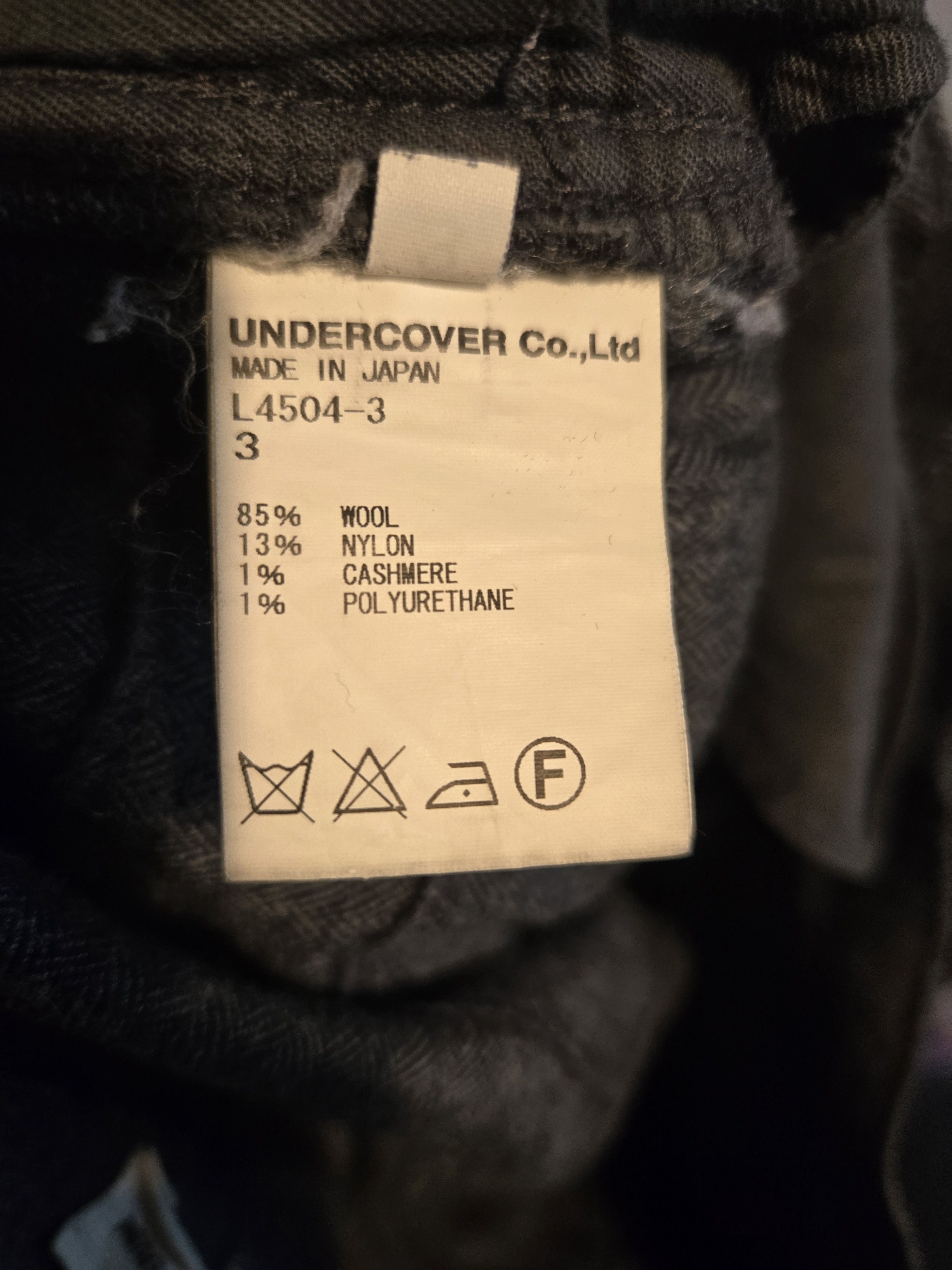 Undercover Undercover AW13 Wool Hagi Pants sz3 Size US 32 / EU 48 - 3 Thumbnail