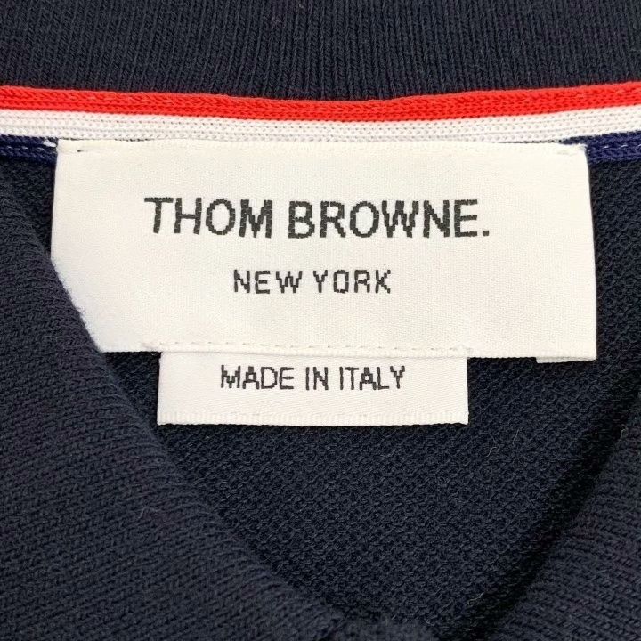 Thom Browne Thom Browne Classic 4-Stripe Stick Figure Polo Size US M / EU 48-50 / 2 - 6 Thumbnail