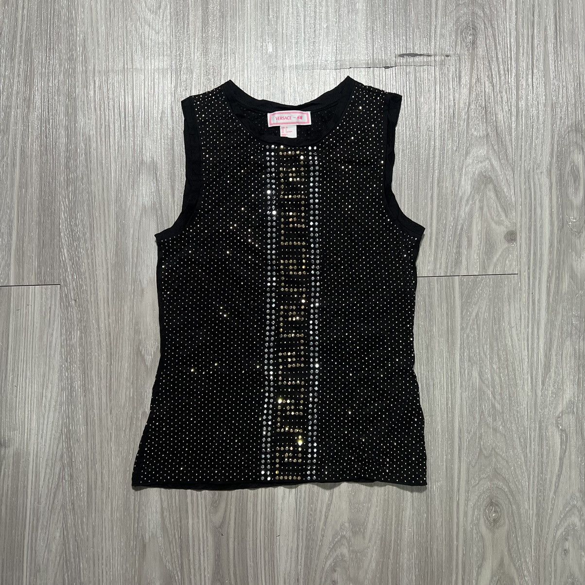 Versace Versace x H&M Black Studded Sleeveless Size S / US 4 / IT 40 - 1 Thumbnail