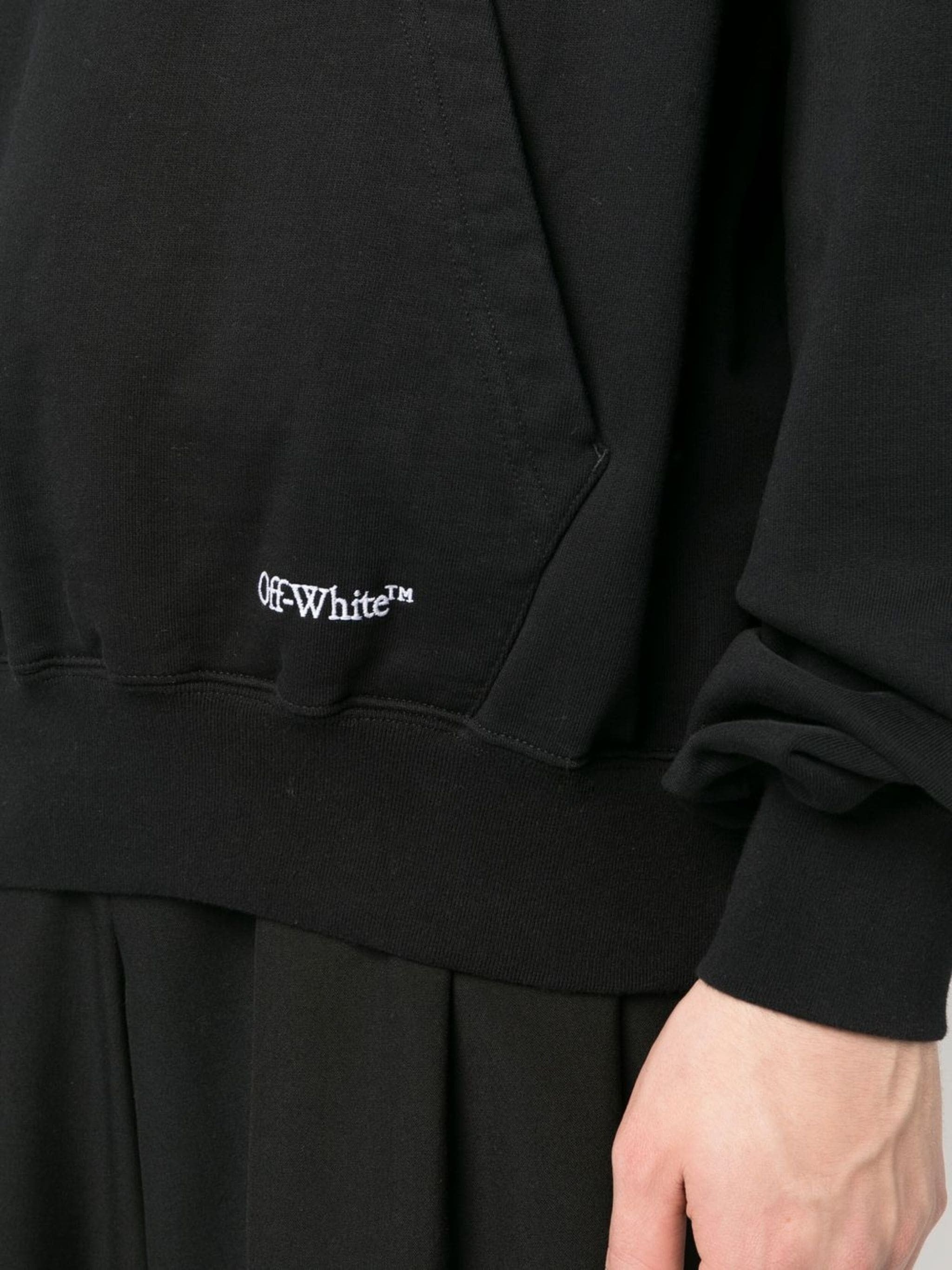 Off-White o1w1db10824 Scribble Diag Boxy Hoodie in Black Size US XL / EU 56 / 4 - 5 Thumbnail