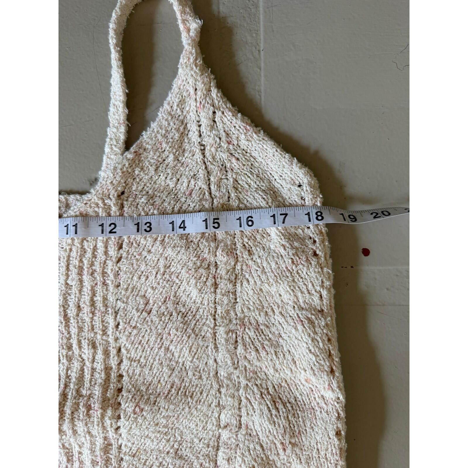 Other Anthropologie Cream Knit V-Neck Camisole Scalloped Hem L Size L / US 10 / IT 46 - 10 Thumbnail