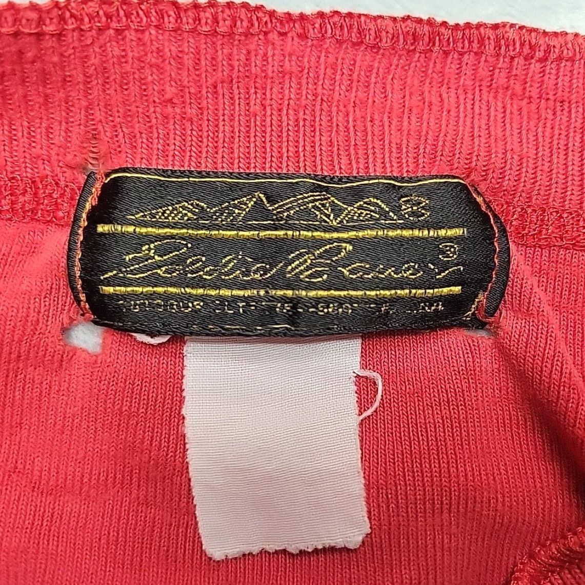 Eddie Bauer VINTAGE Eddie Bauer Henley Shirt Men L Red Ribbed Knit Distressed Grandpa Logger Size US L / EU 52-54 / 3 - 7 Thumbnail