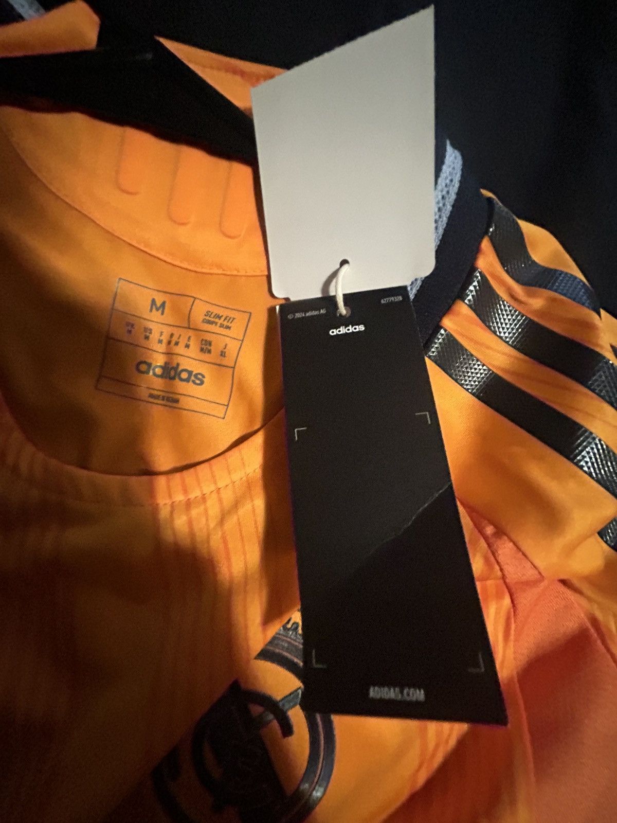 Adidas Vini Jr. Real Madrid Away Authentic Long Sleeve Jersey Size US M / EU 48-50 / 2 - 14 Thumbnail
