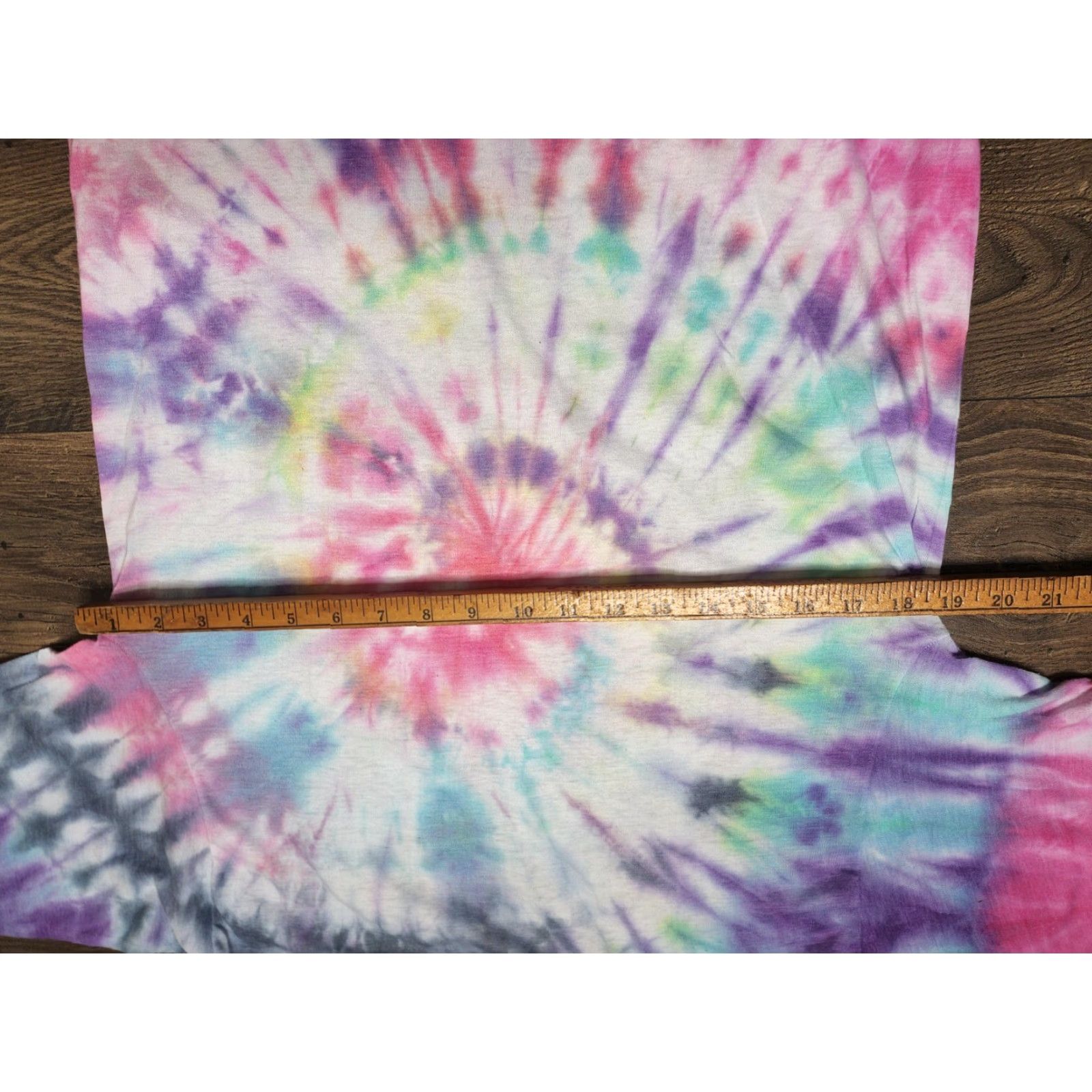 Vintage VINTAGE Mens XL Past 50 Funny Tie Dye American Shirt Single Stitch Size US XL / EU 56 / 4 - 3 Thumbnail