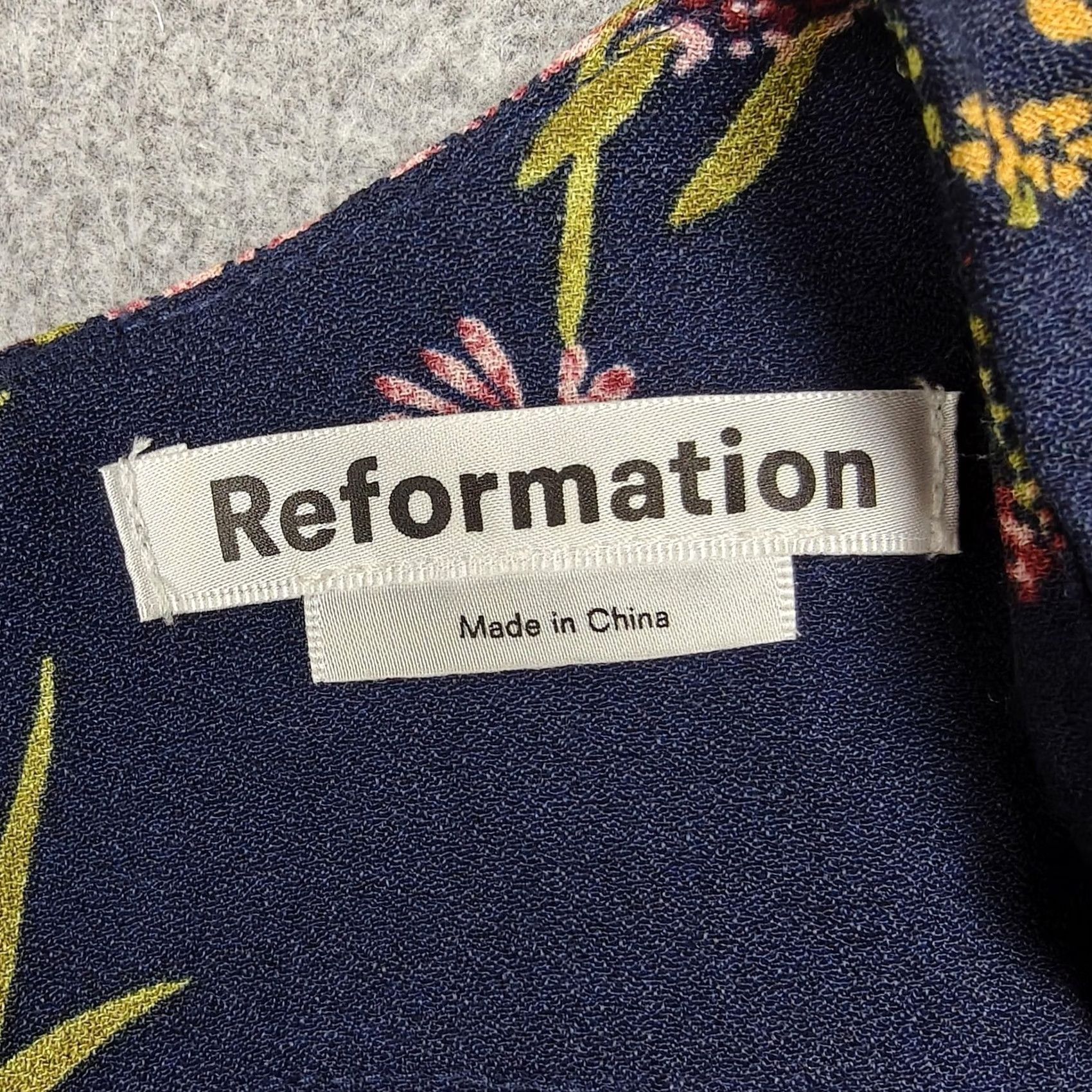 Reformation Reformation Dress Womens Blue Floral Sweetheart Puff Sleeve Fit & Flare Maxi 6 Size M / US 6-8 / IT 42-44 - 6 Thumbnail