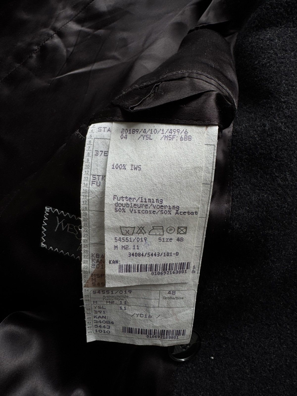 Vintage × Yves Saint Laurent Ysl vintage coats Size US L / EU 52-54 / 3 - 15 Thumbnail
