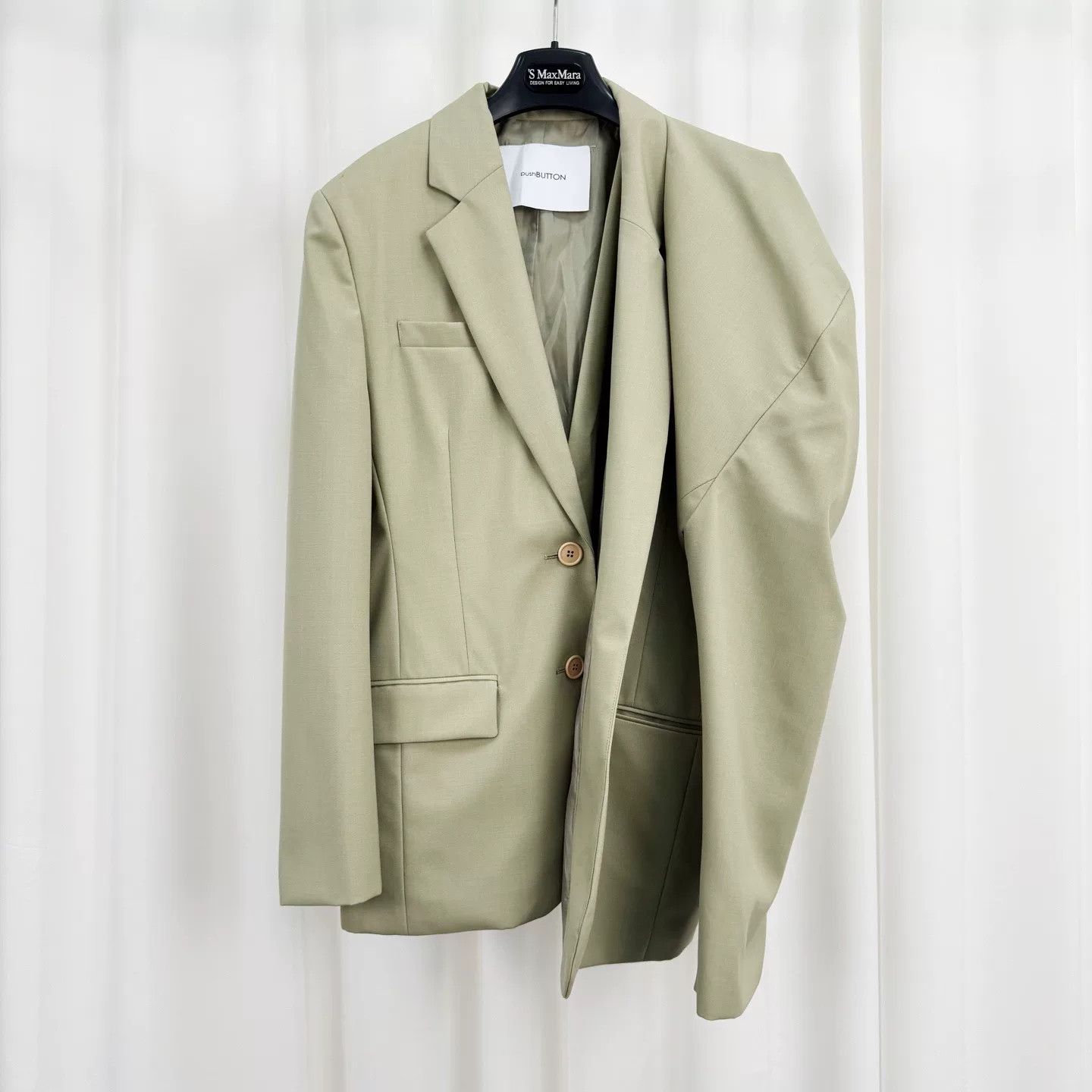 pushBUTTON Push Button Sage Asymmetric Blazer Size M / US 6-8 / IT 42-44 - 1 Thumbnail