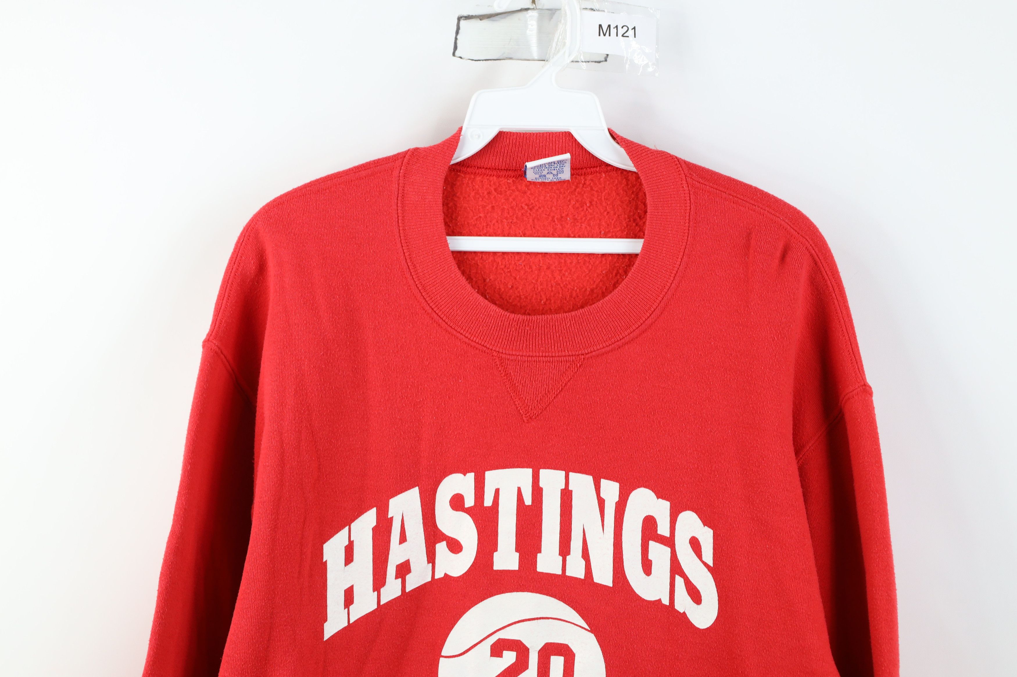 Russell Athletic Vintage 90s Russell Athletic Basketball Sweatshirt Red USA Size US L / EU 52-54 / 3 - 2 Thumbnail