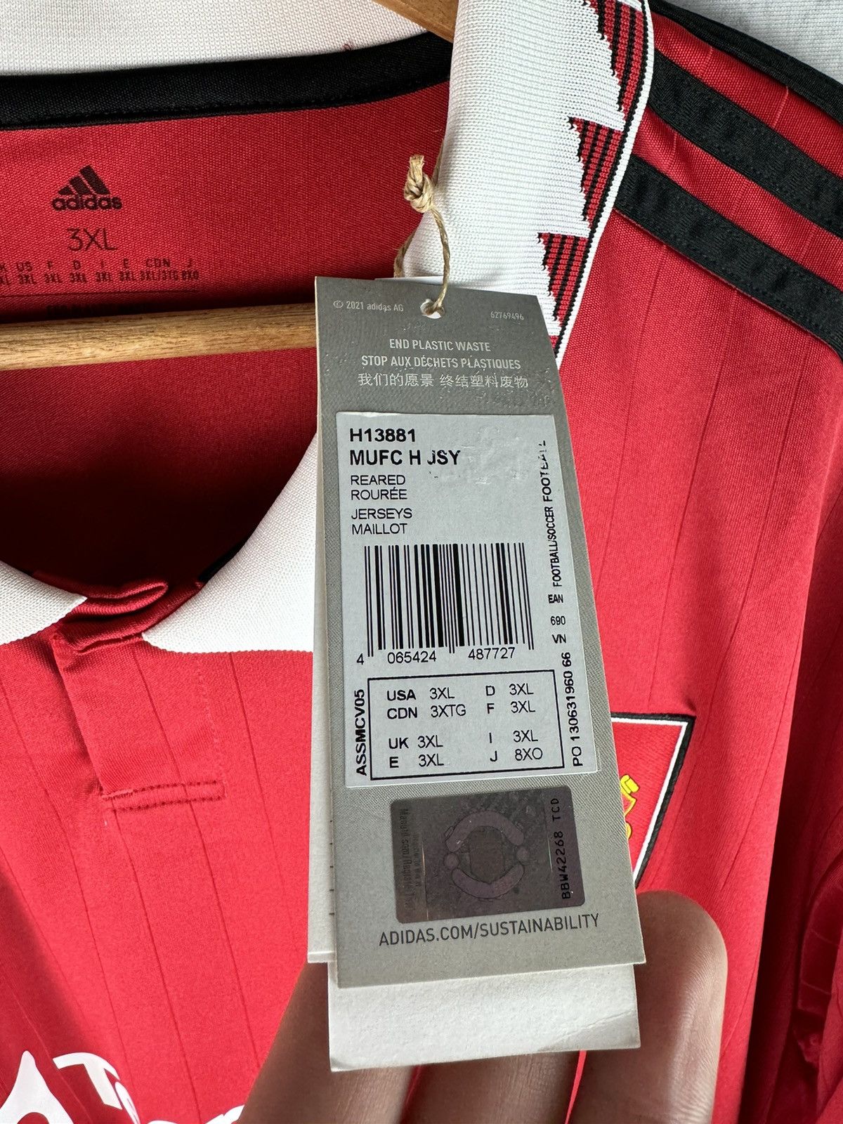 Adidas Adidas Manchester United Treble Winners Special Jersey Size US XXL / EU 58 / 5 - 4 Thumbnail