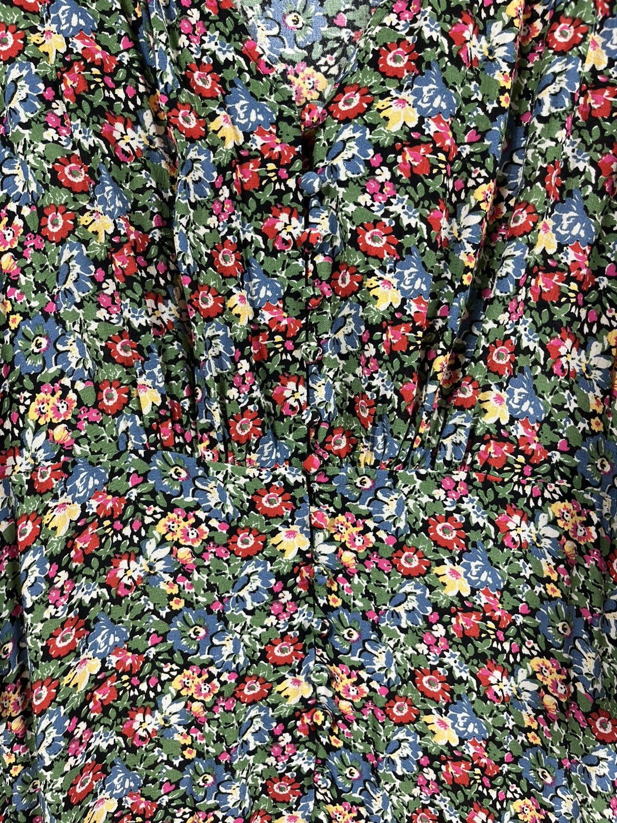 Sezane Sézane floral midi dress women’s size 42 EU 10 UK boho style Size L / US 10 / IT 46 - 5 Thumbnail