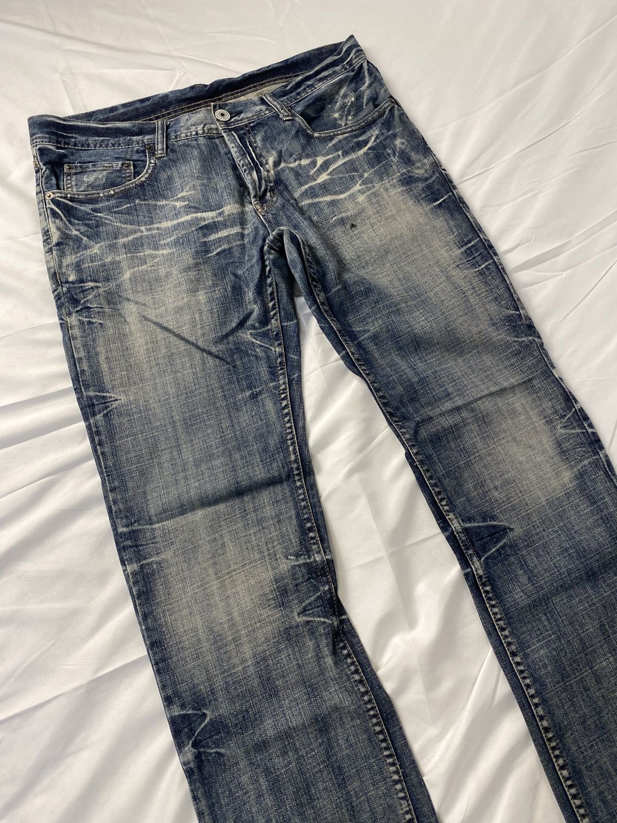 Japanese Brand 2000 Rupert Edge Washed Japanese Punk Style Jeans Denims Size US 35 - 8 Thumbnail