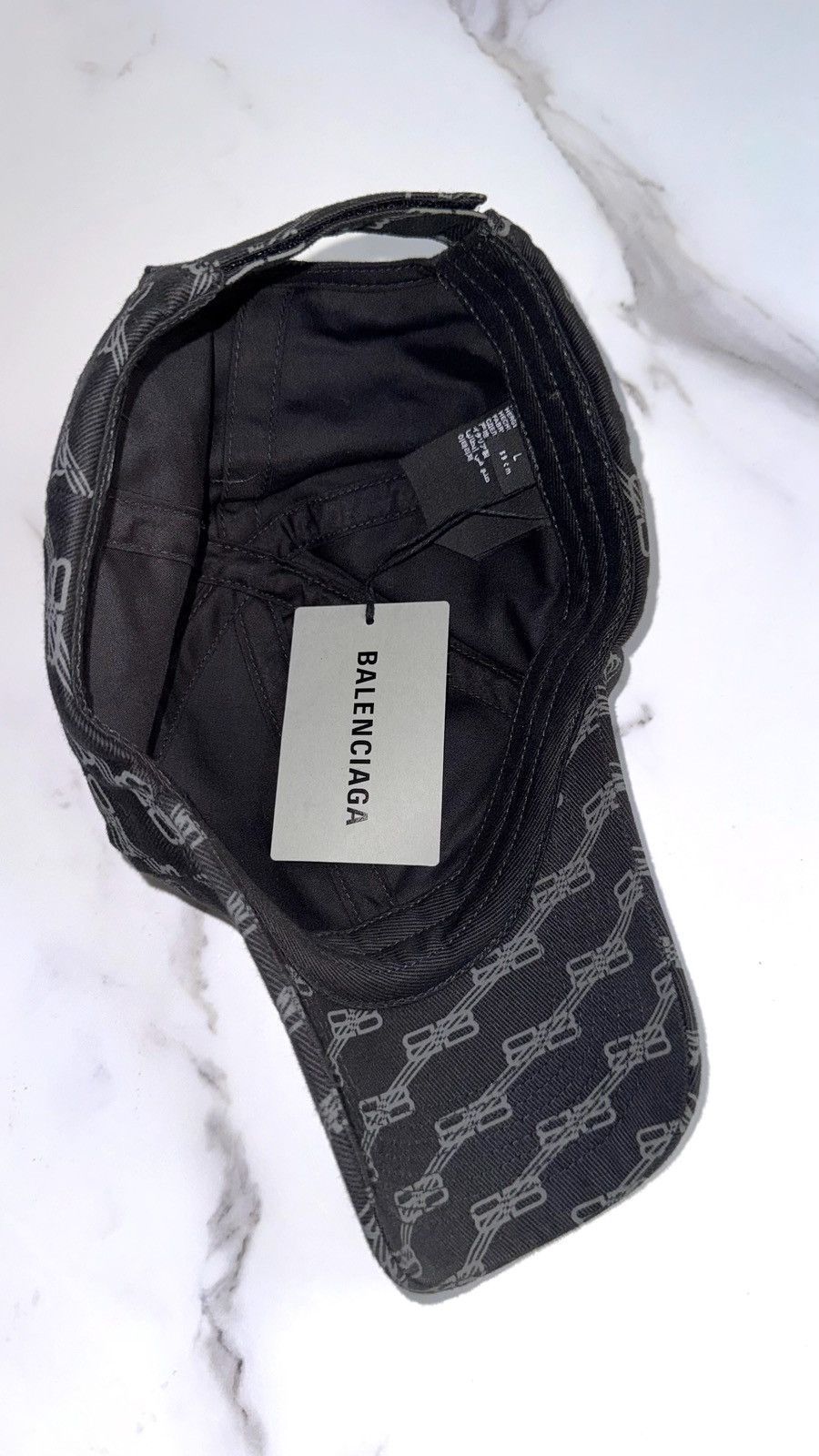 Balenciaga Balenciaga BB Monogram Black Baseball Cap Size ONE SIZE - 5 Thumbnail
