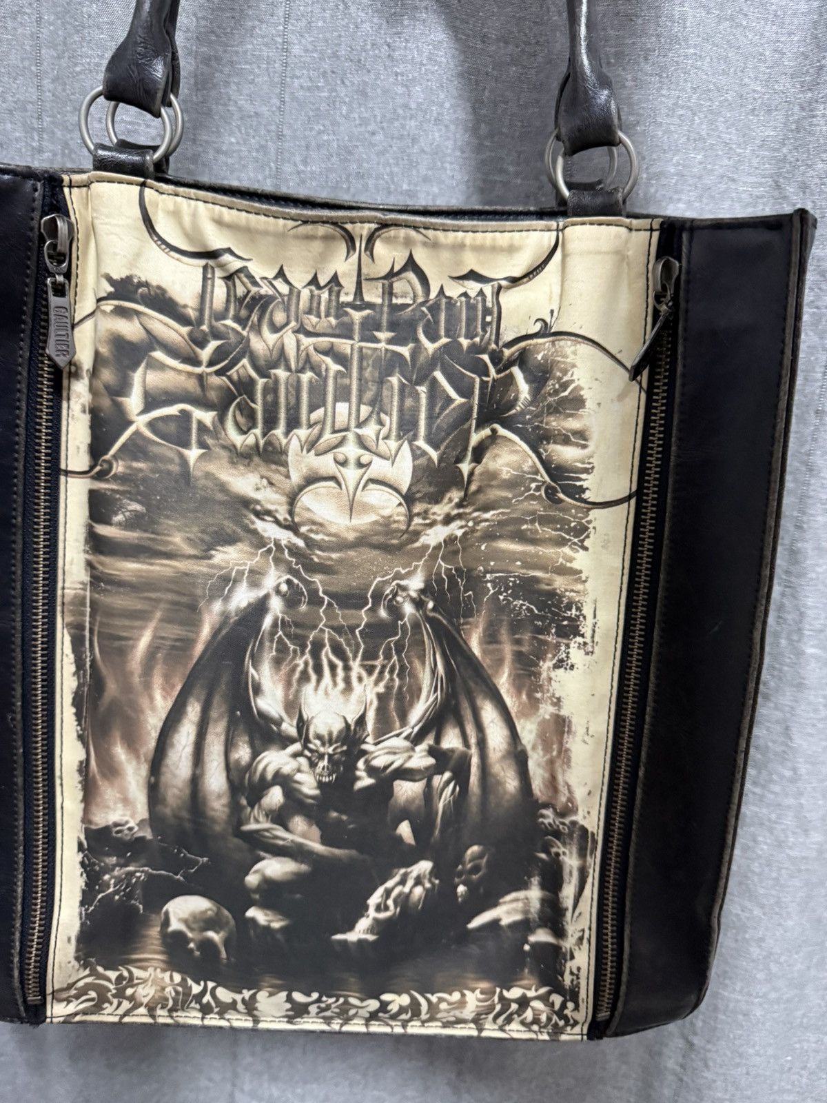 Jean Paul Gaultier SS2001 JPG "Satan" or "Gargoyle" graphic tote bag Size ONE SIZE - 3 Thumbnail