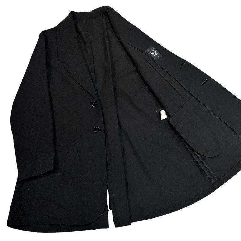 Yohji Yamamoto Yohji Yamamoto Yohji Yamamoto Black Wool Long Jacket with Size US S / EU 44-46 / 1 - 9 Thumbnail