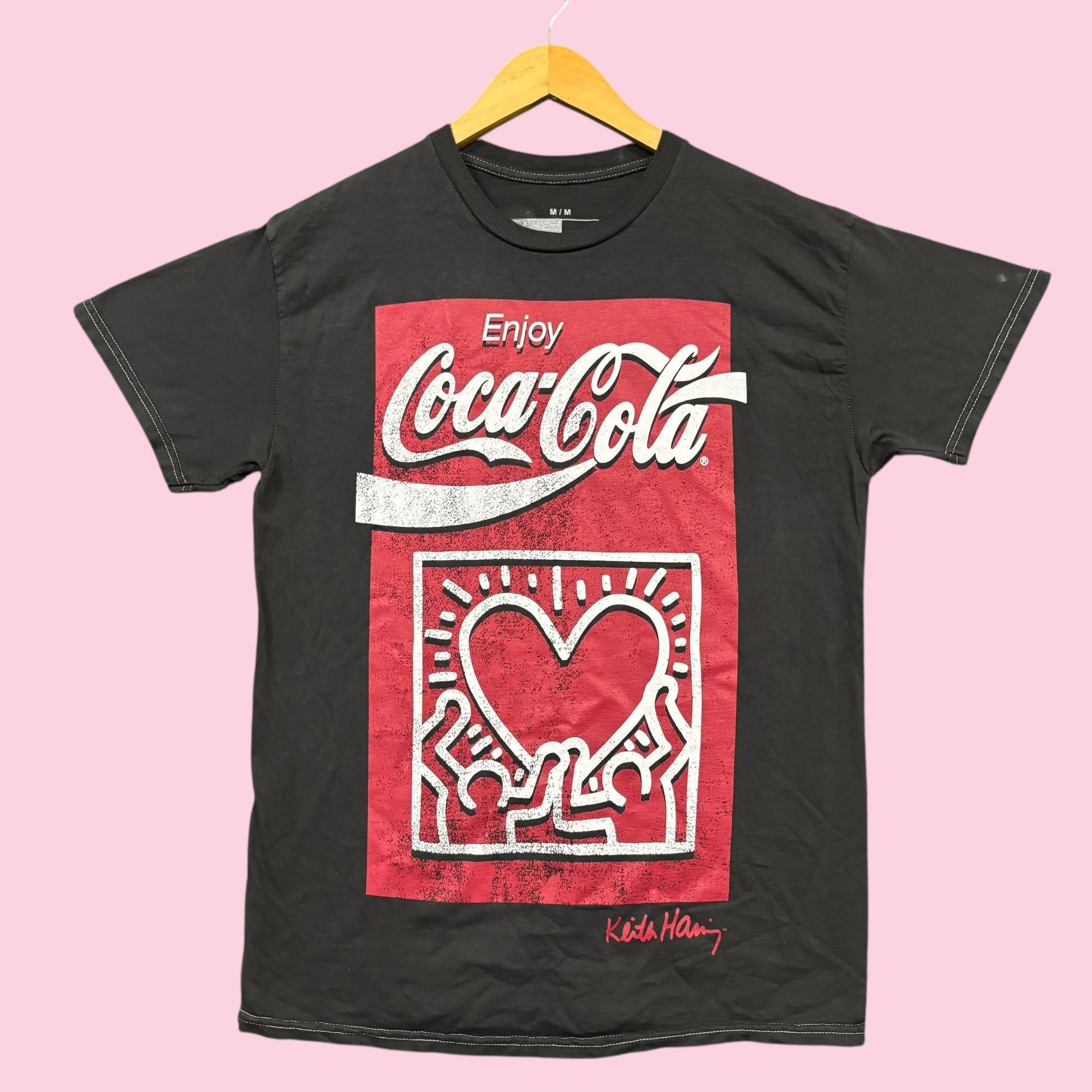 Coca Cola Enjoy Coca-Cola x Keith Haring Pop Art Heart Tee M Size US M / EU 48-50 / 2 - 1 Thumbnail