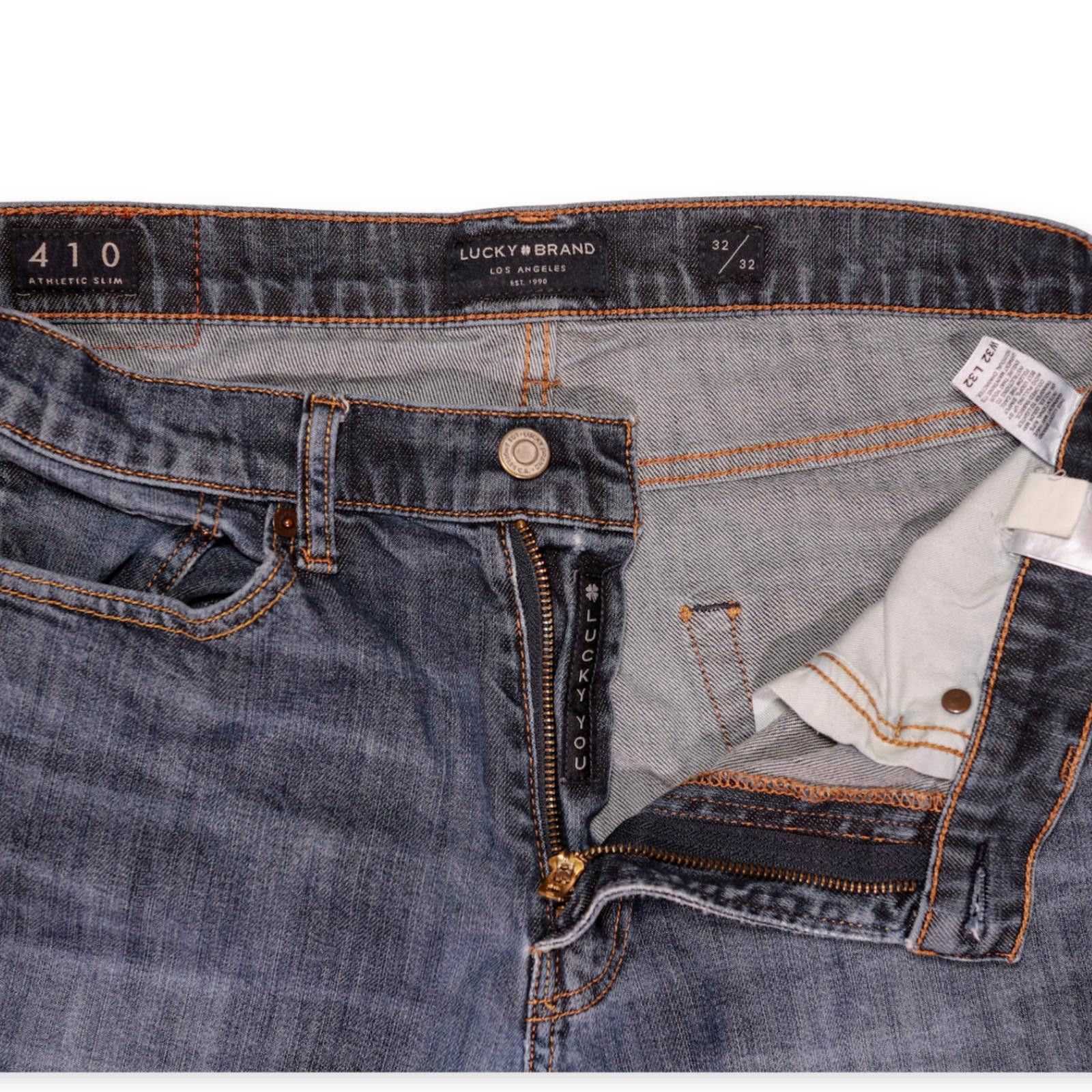 Lucky Brand Lucky Brand 410 Athletic Fit Jeans 32/32 Blue Size US 32 / EU 48 - 6 Thumbnail