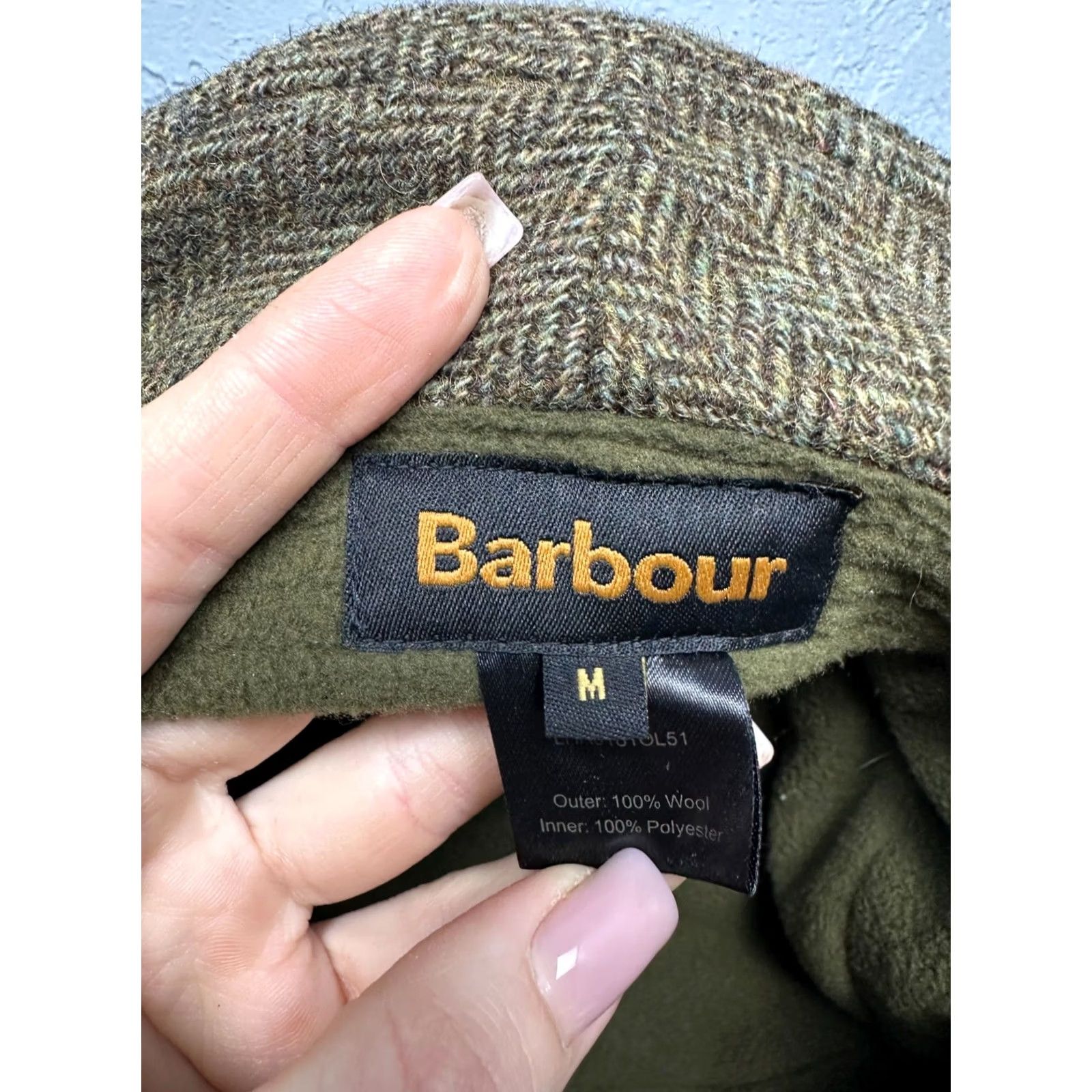 Barbour Barbour Mens Wool Tweed Bucket Hat Cap M Size ONE SIZE - 7 Thumbnail