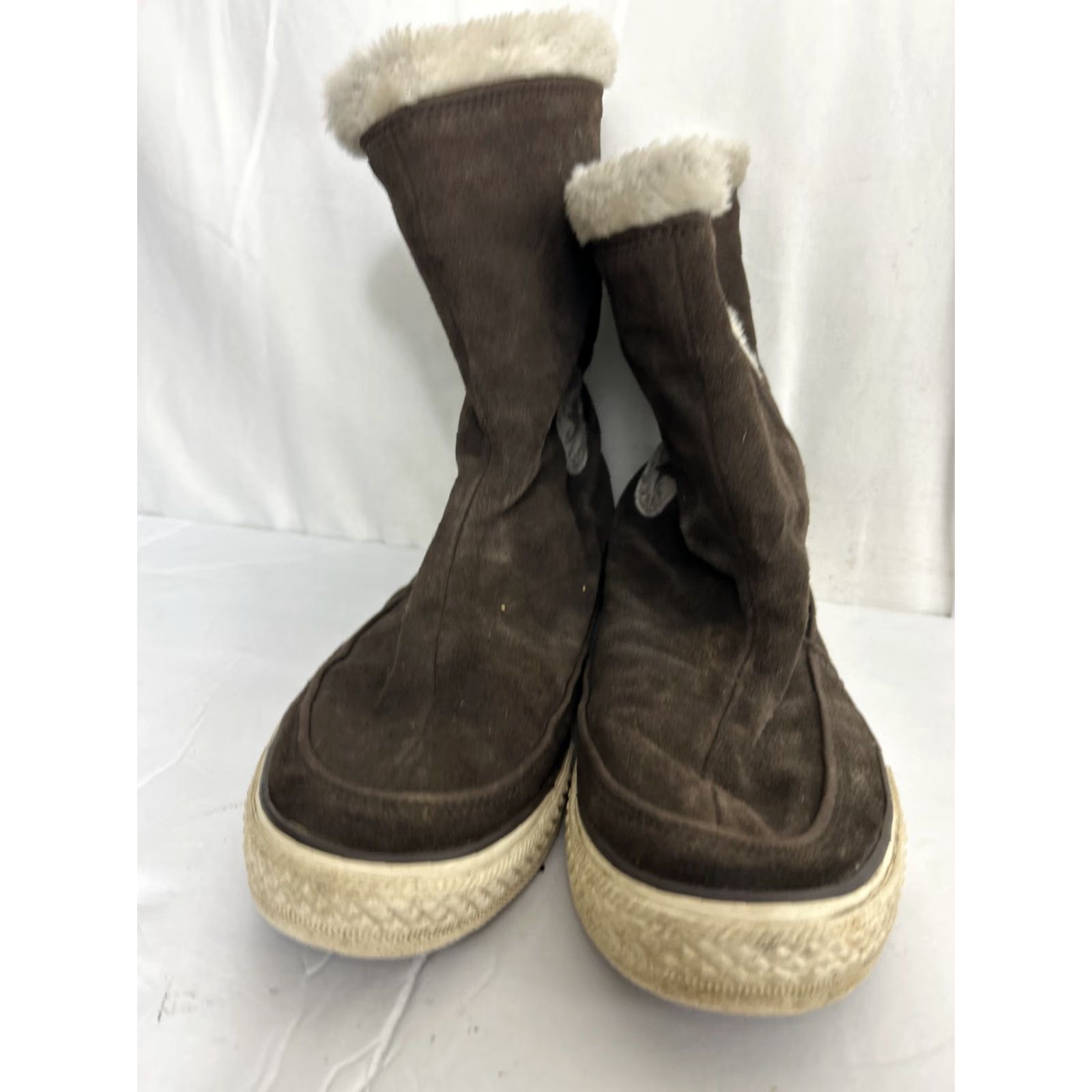 Converse Converse Chuck Taylor All Star Boots Women Mid-Calf Brown Suede Leather Beverly 8.5 Size US 9 / IT 39 - 4 Thumbnail