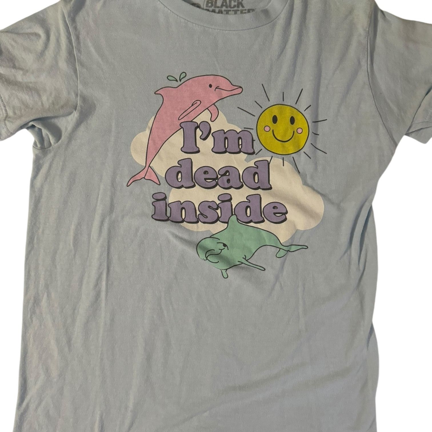 Other Black Matter I'm Dead Inside Dolphins & Sunshine Tee Small Size US S / EU 44-46 / 1 - 1 Thumbnail