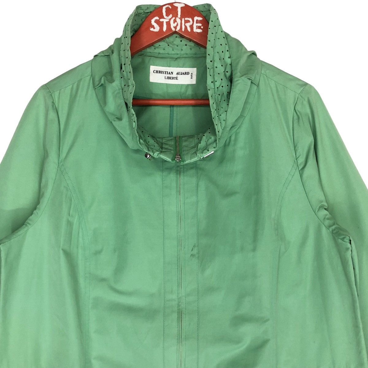 Designer Christian Aujard Liberte Zip Up Light Jacket Size L / US 10 / IT 46 - 3 Thumbnail
