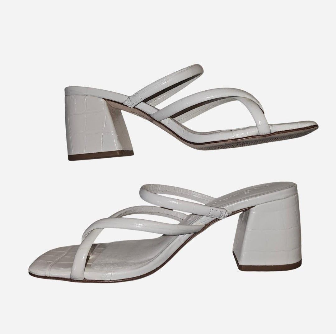 Other Antonio Melani White Almond leather sandals Size US 7.5 / IT 37.5 - 4 Thumbnail