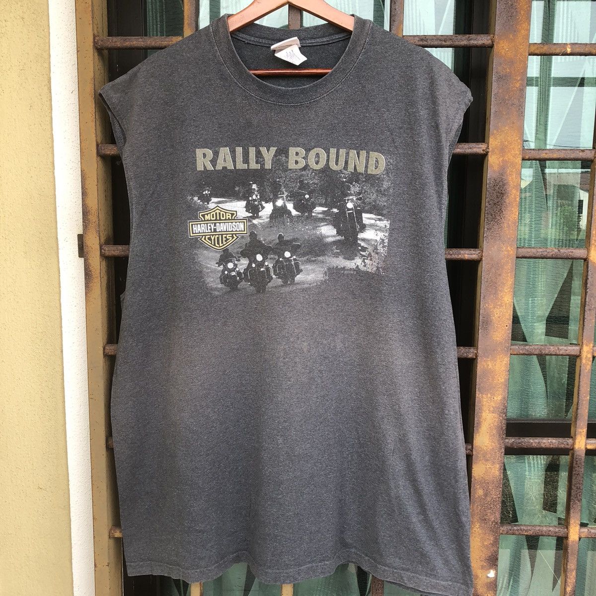 Harley Davidson × Vintage 09’ Rally Bound Beartooth HD Sleeveless Shirt Size US XXL / EU 58 / 5 - 1 Thumbnail