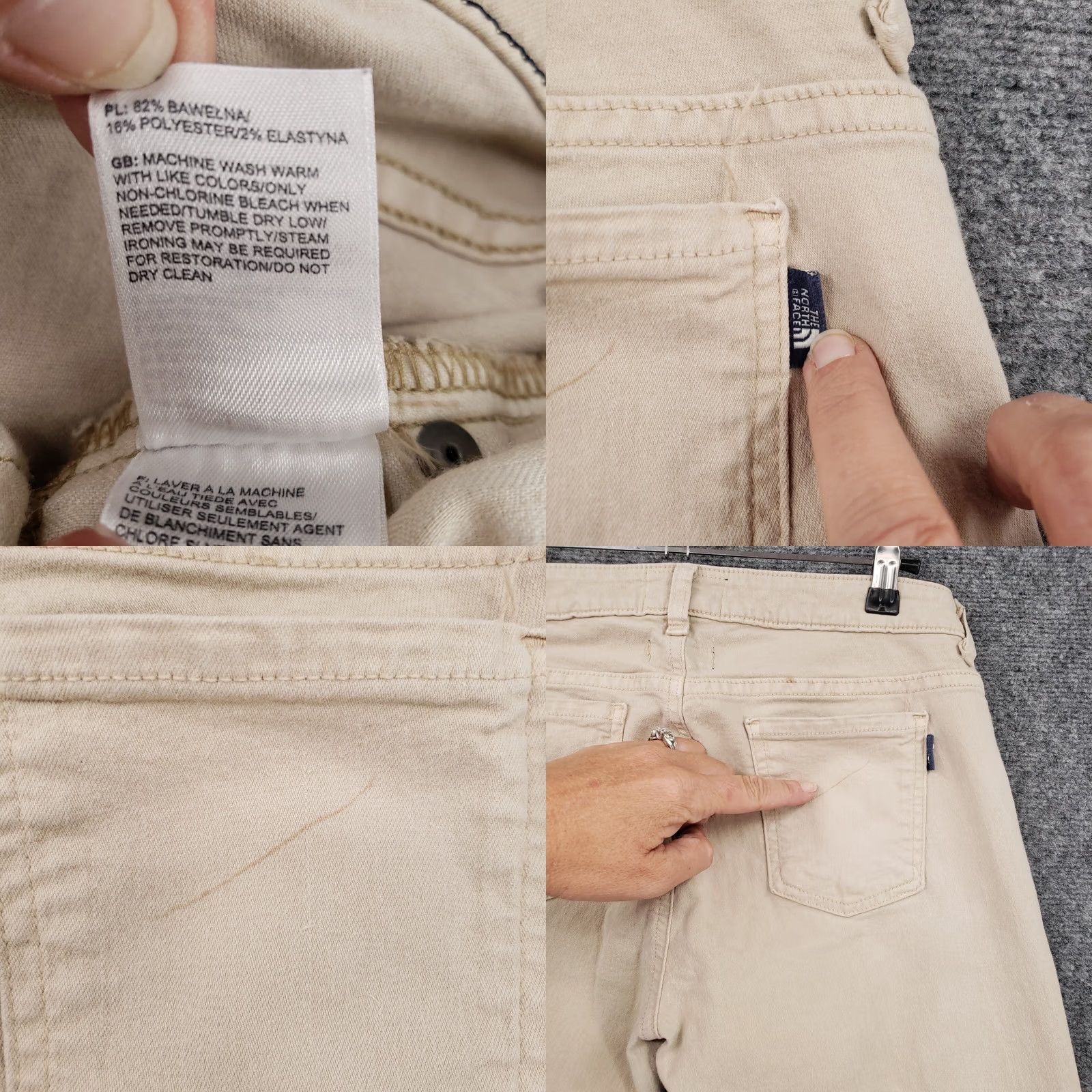 The North Face The North Face Jeans Womens 2 Beige Skinny Low Rise Stretch 5 Pocket Size 26" / US 2 / IT 38 - 10 Thumbnail